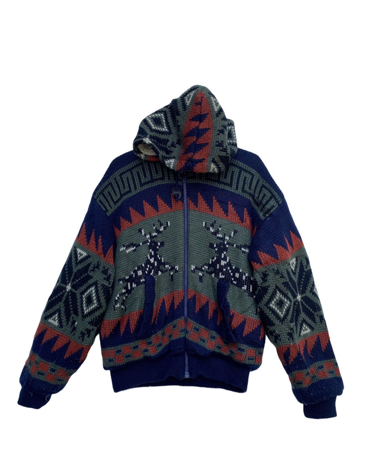 VINTAGE SHERPA ZIPPER UP KNITWEAR DESIGN MANEAVER
