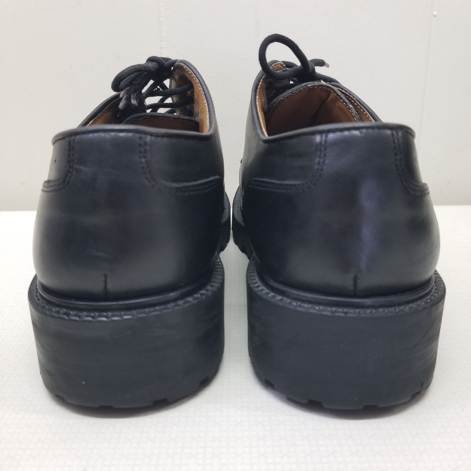 SKECHERS Skechers 9.5 Black Oxford Lace Up Shoes Chunky Lug Soles 90s Size US 9.5 / IT 39.5 - 3 Thumbnail
