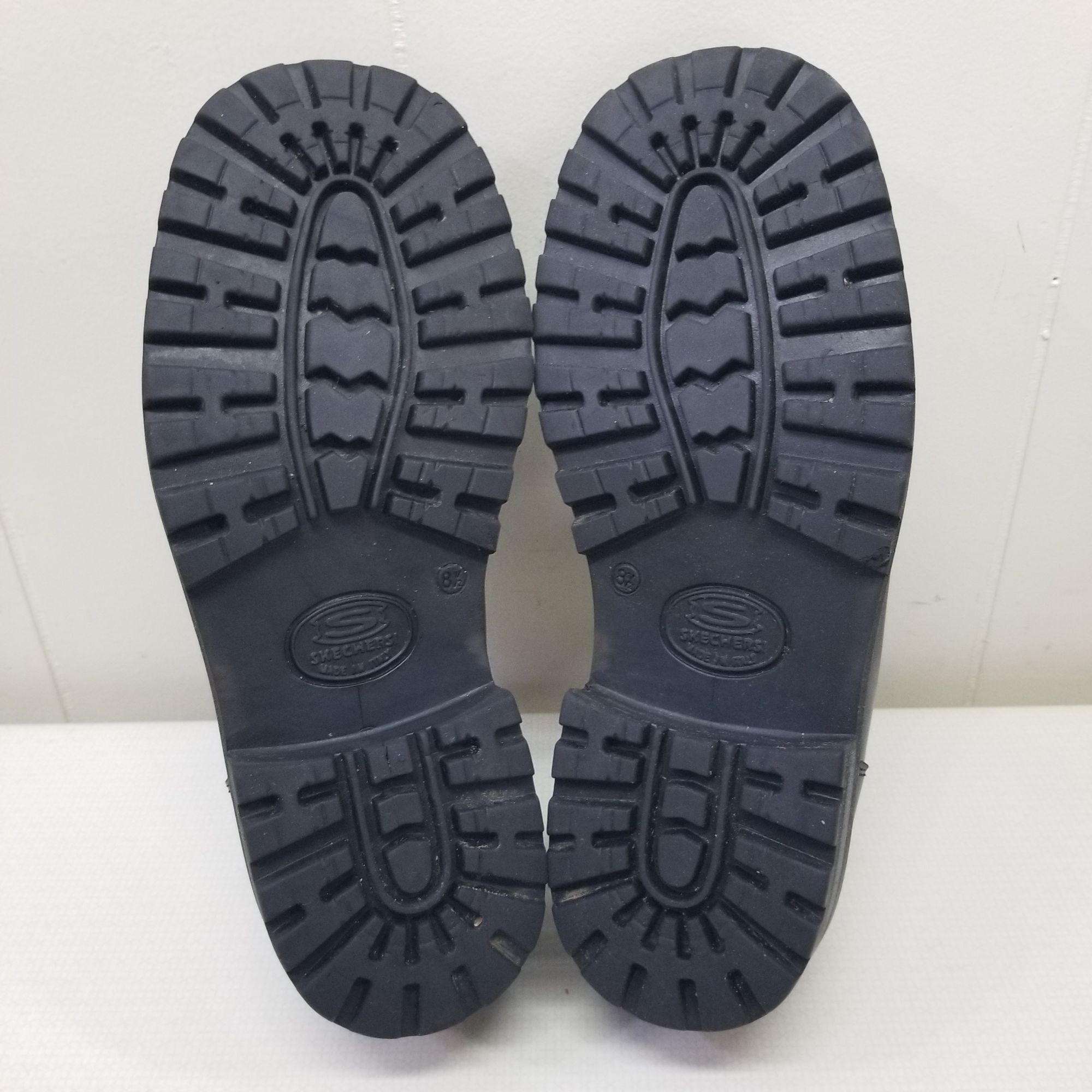 SKECHERS Skechers 9.5 Black Oxford Lace Up Shoes Chunky Lug Soles 90s Size US 9.5 / IT 39.5 - 2 Thumbnail