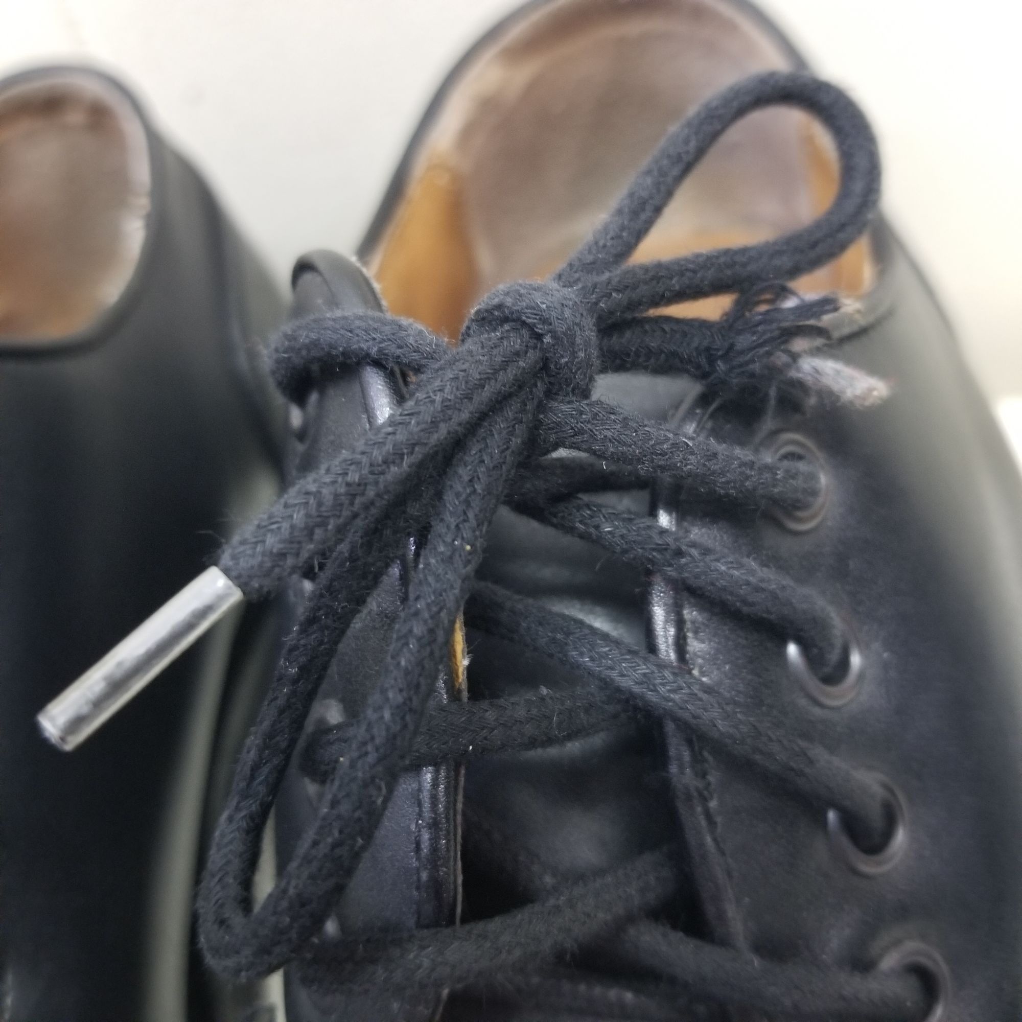 SKECHERS Skechers 9.5 Black Oxford Lace Up Shoes Chunky Lug Soles 90s Size US 9.5 / IT 39.5 - 10 Thumbnail