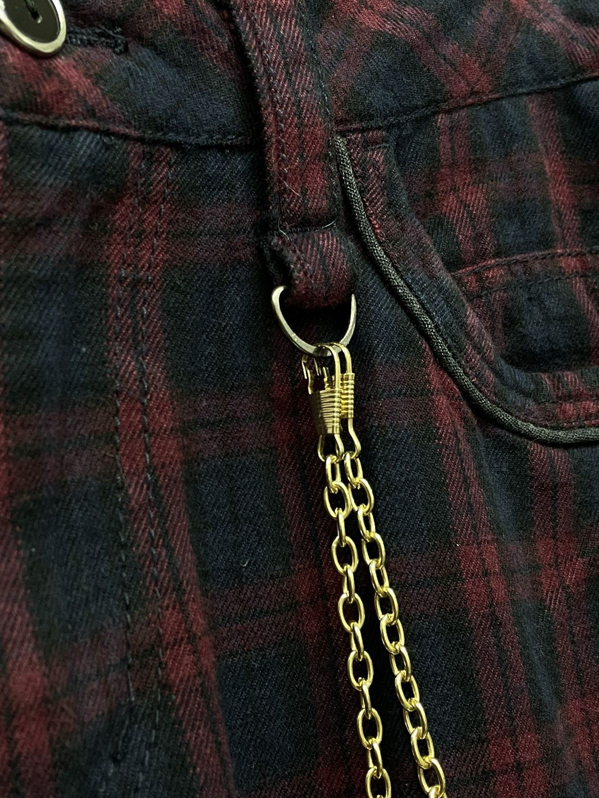 Japanese Brand BEST🔥KLEIN HOMME Punk Tartan Inspired Vivienne Westwood Size 29" - 3 Thumbnail