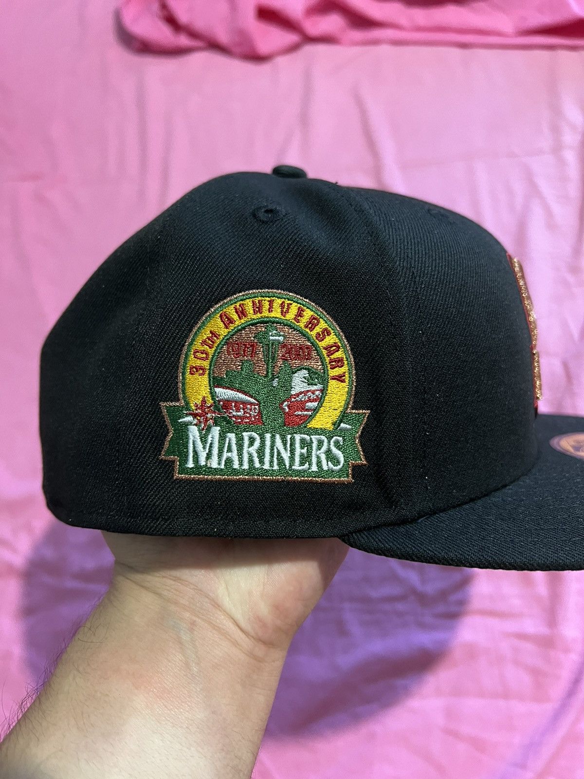 New Era 7 1/2 Seattle Mariners Fitted Cool Fashion Size ONE SIZE - 2 Thumbnail