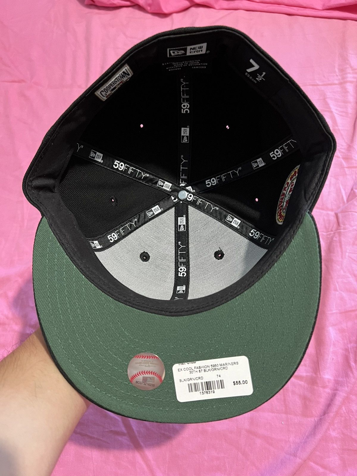 New Era 7 1/2 Seattle Mariners Fitted Cool Fashion Size ONE SIZE - 3 Thumbnail