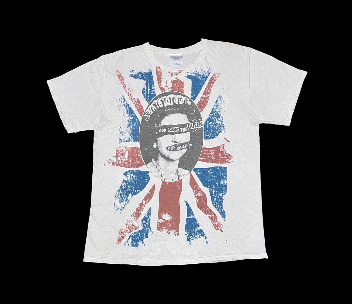 Band Tees × Vintage 🔥90s Vintage Distressed Sex Pistols Punk tee Size US M / EU 48-50 / 2 - 1 Thumbnail