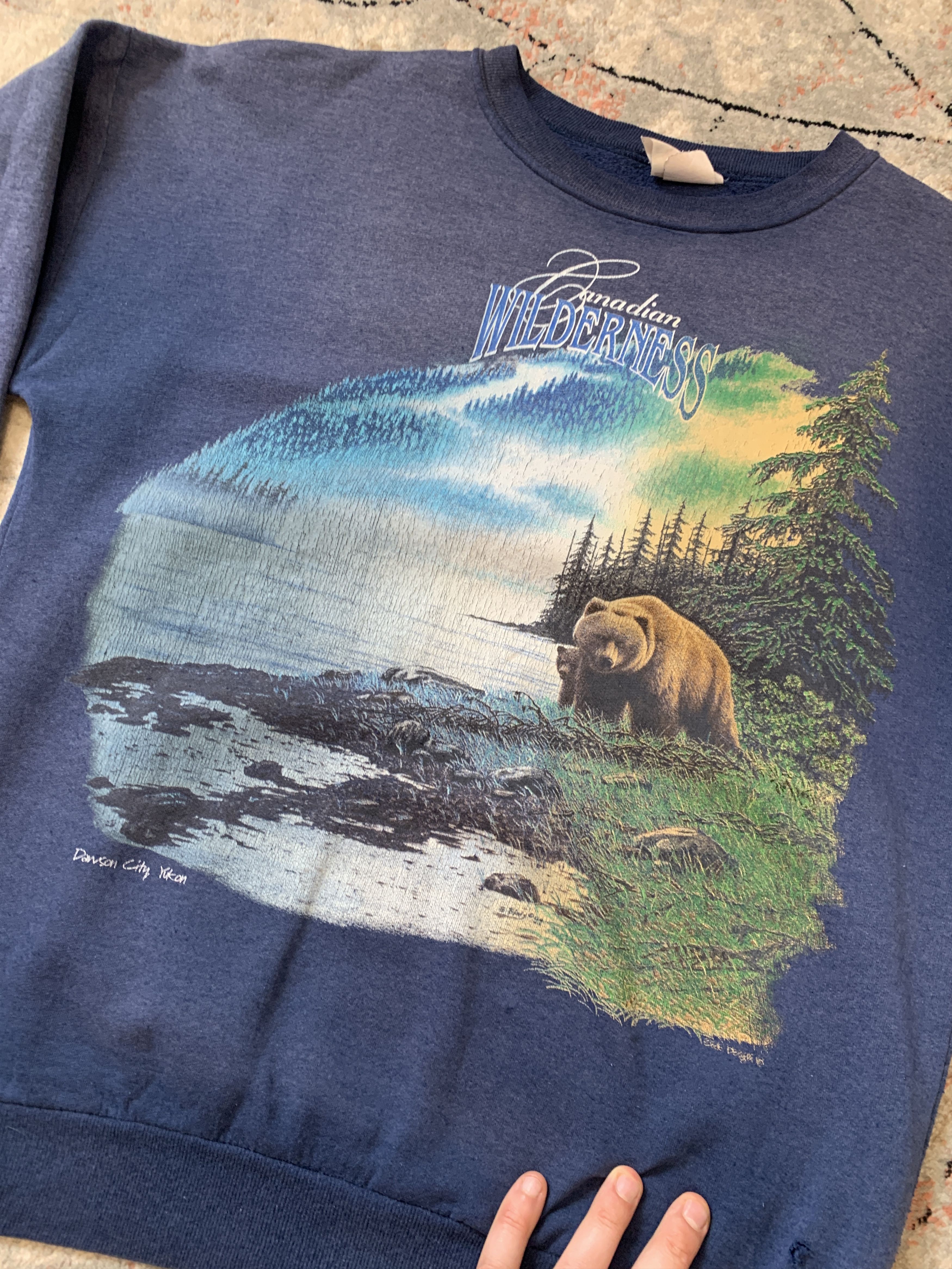 Vintage Bear Canadian Wilderness Vintage Sweatshirt Size US M / EU 48-50 / 2 - 3 Thumbnail
