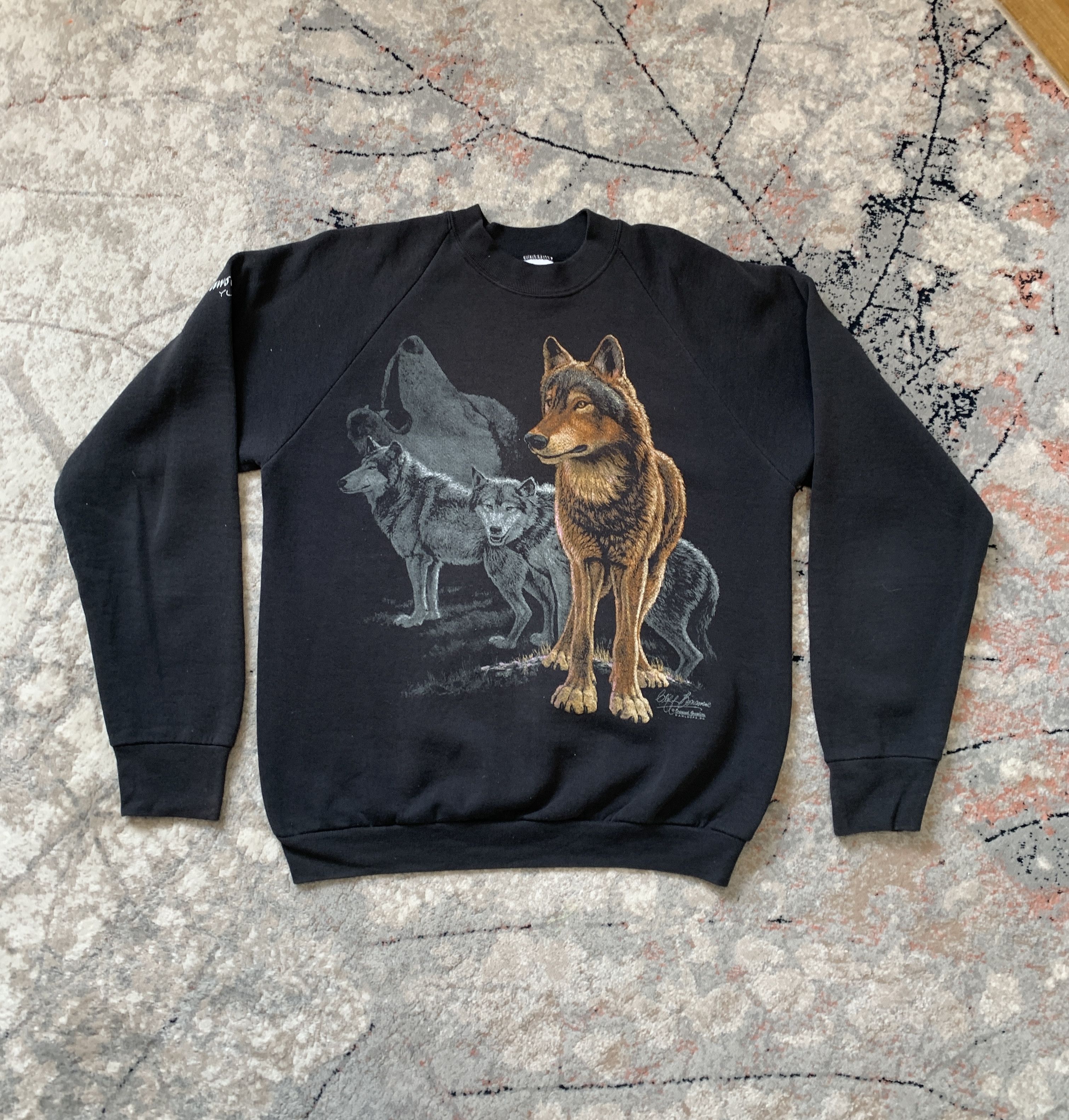 Other Dawson City Yukon Vintage Woolf Sweatshirt Size US L / EU 52-54 / 3 - 1 Thumbnail