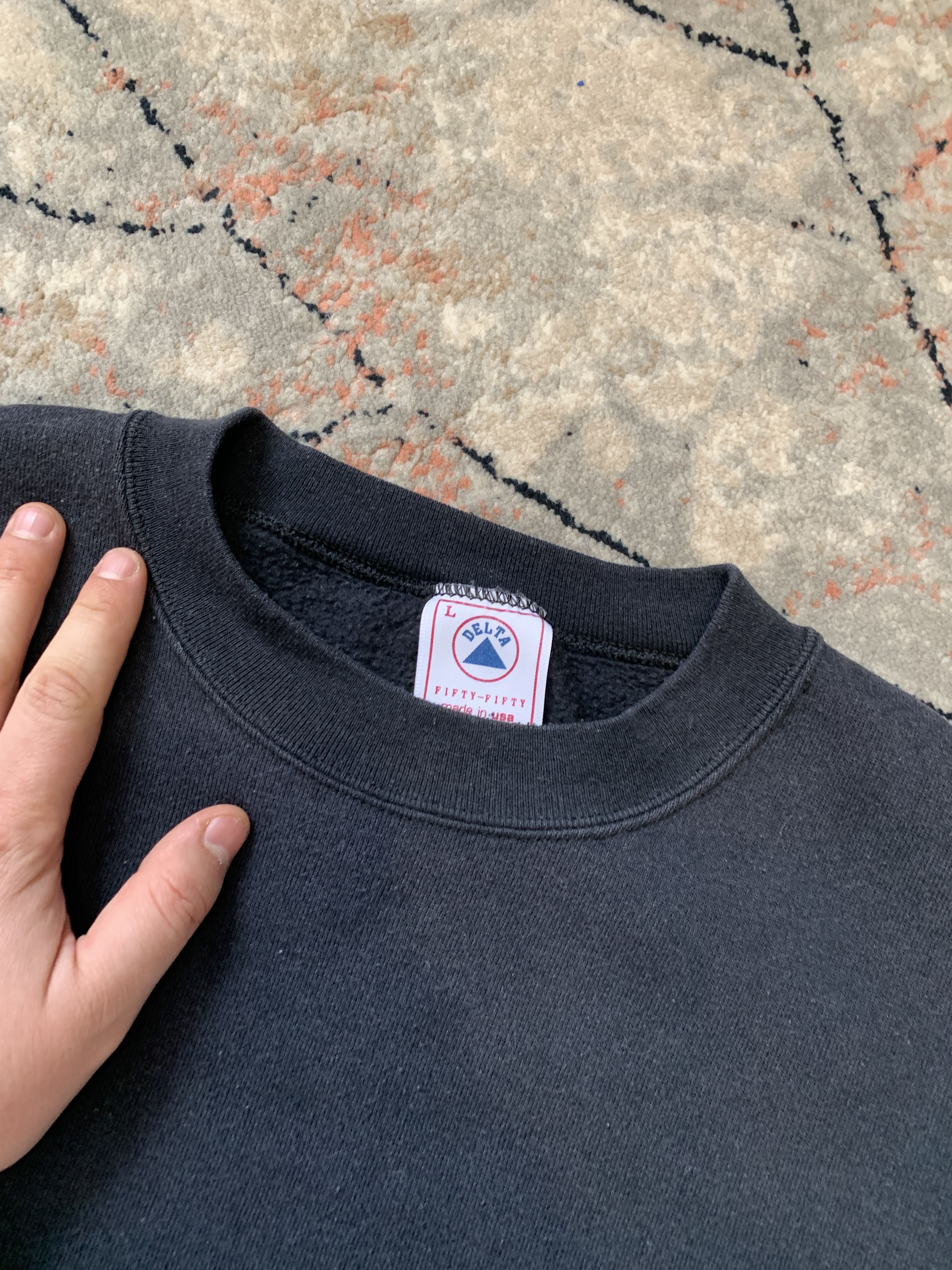 Delta × Vintage Delta Vintage Sweatshirt Made In USA Size US L / EU 52-54 / 3 - 5 Thumbnail