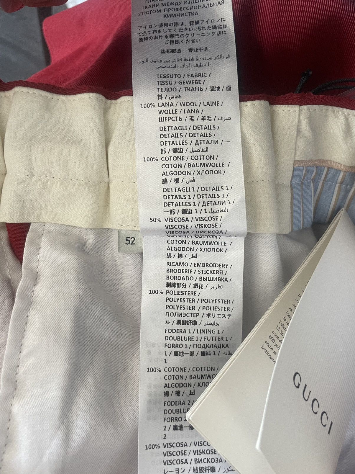 Gucci $3,000 Value BrandNew Gucci Band Runway Cavalry Twill Pants Size US 33 - 8 Thumbnail