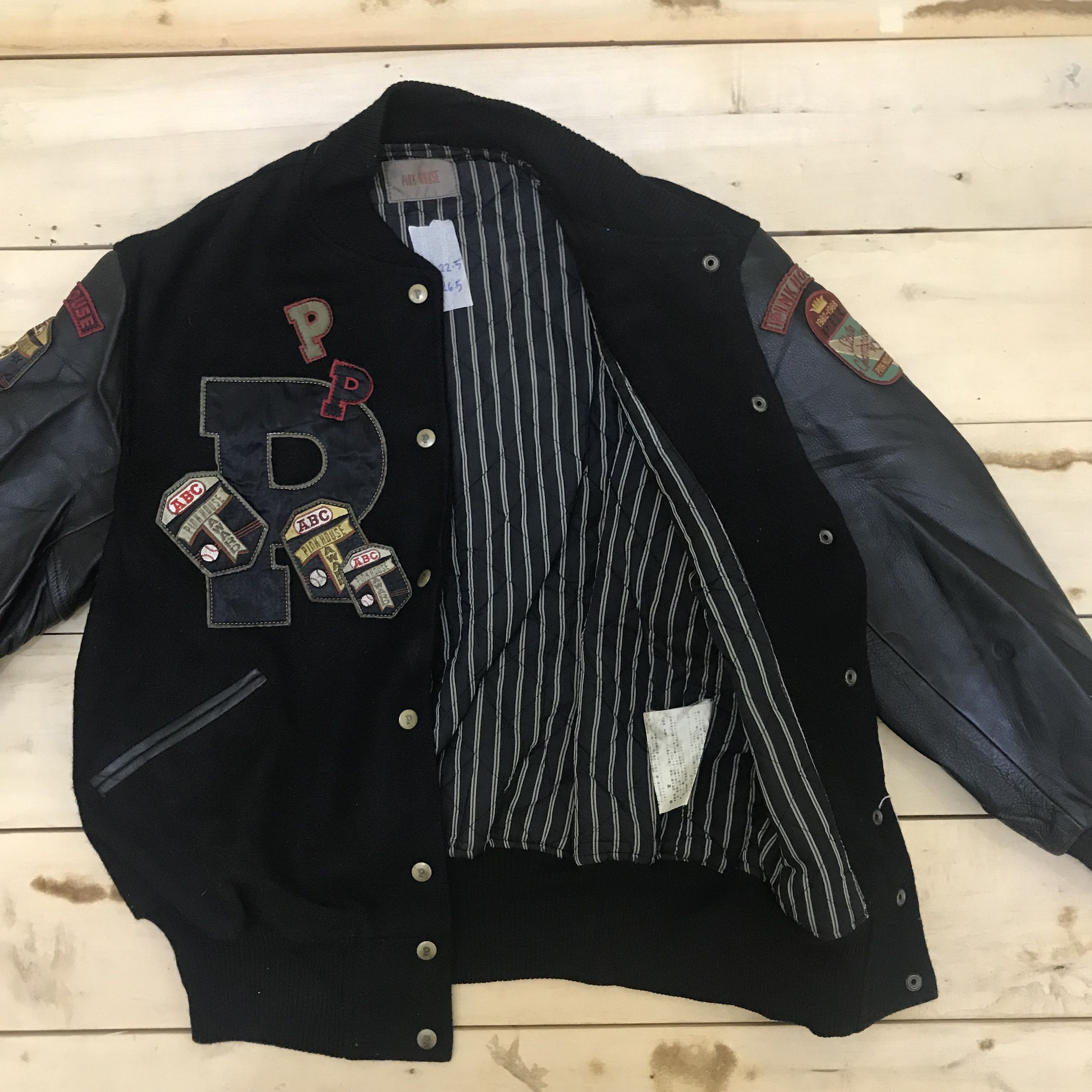 Japanese Brand × Pink House Z125 PINK HOUSE LEAVE ME ALONE VARSITY JACKET Size US M / EU 48-50 / 2 - 5 Thumbnail
