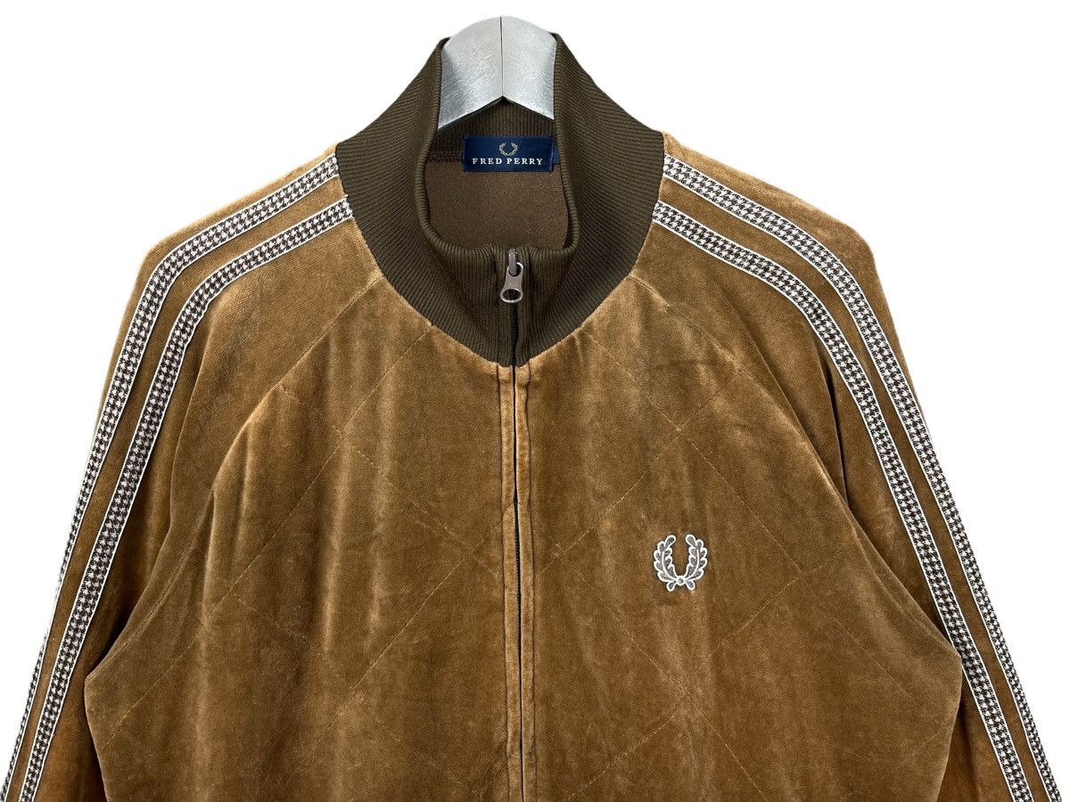 Vintage Fred Perry Track Top Velvet Jacket