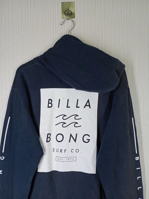 Billabong Rare Vintage Billabong Big Logo Hoodie Sweatshirt Size US L / EU 52-54 / 3 - 2 Thumbnail