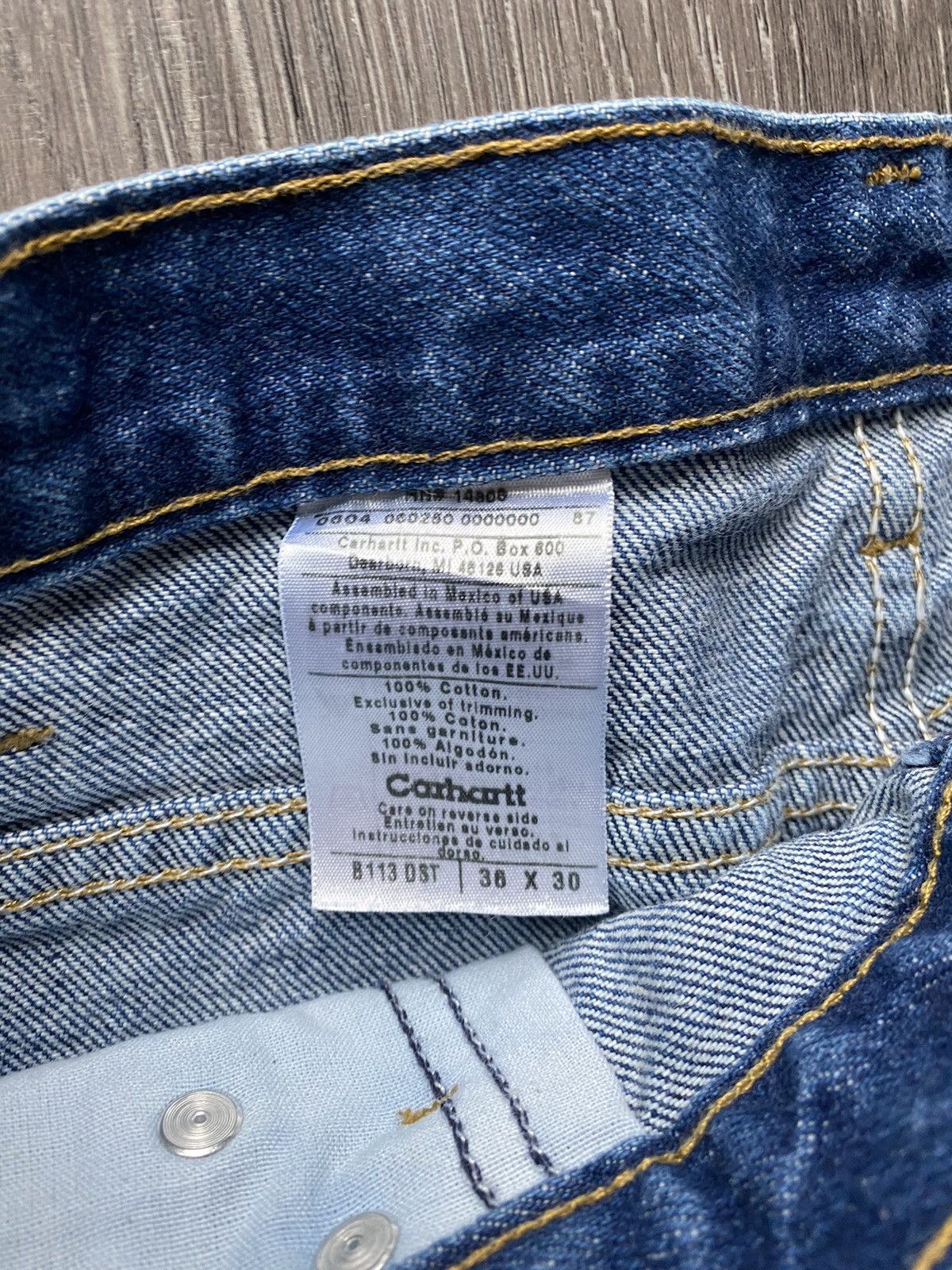 Carhartt Vintage Carhartt Baggy Blue Denim Jeans Size US 36 / EU 52 - 5 Thumbnail