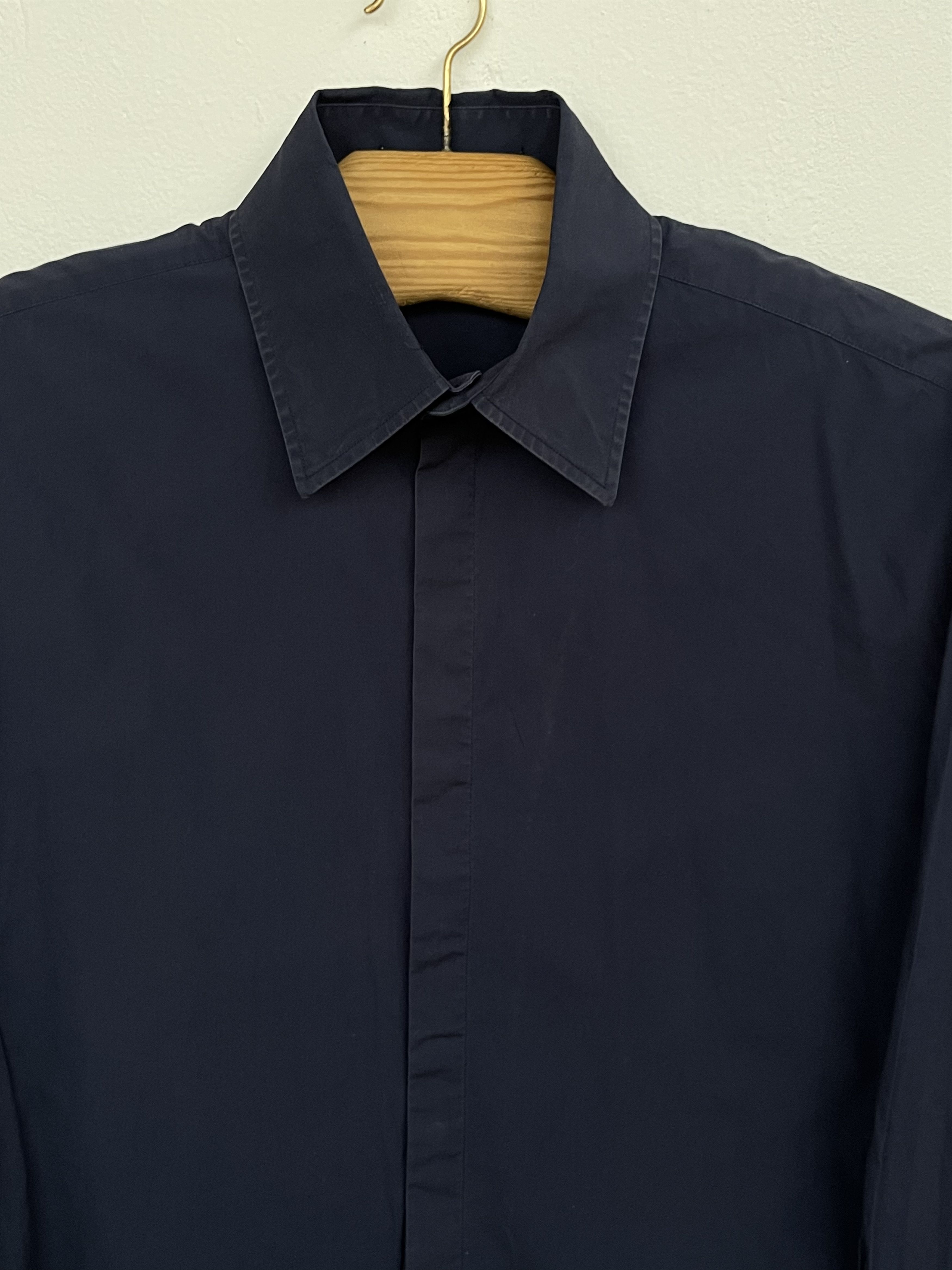 Karl Lagerfeld 🔥 Karl Lagerfeld button up shirt classic size xl navy Size US XL / EU 56 / 4 - 2 Thumbnail