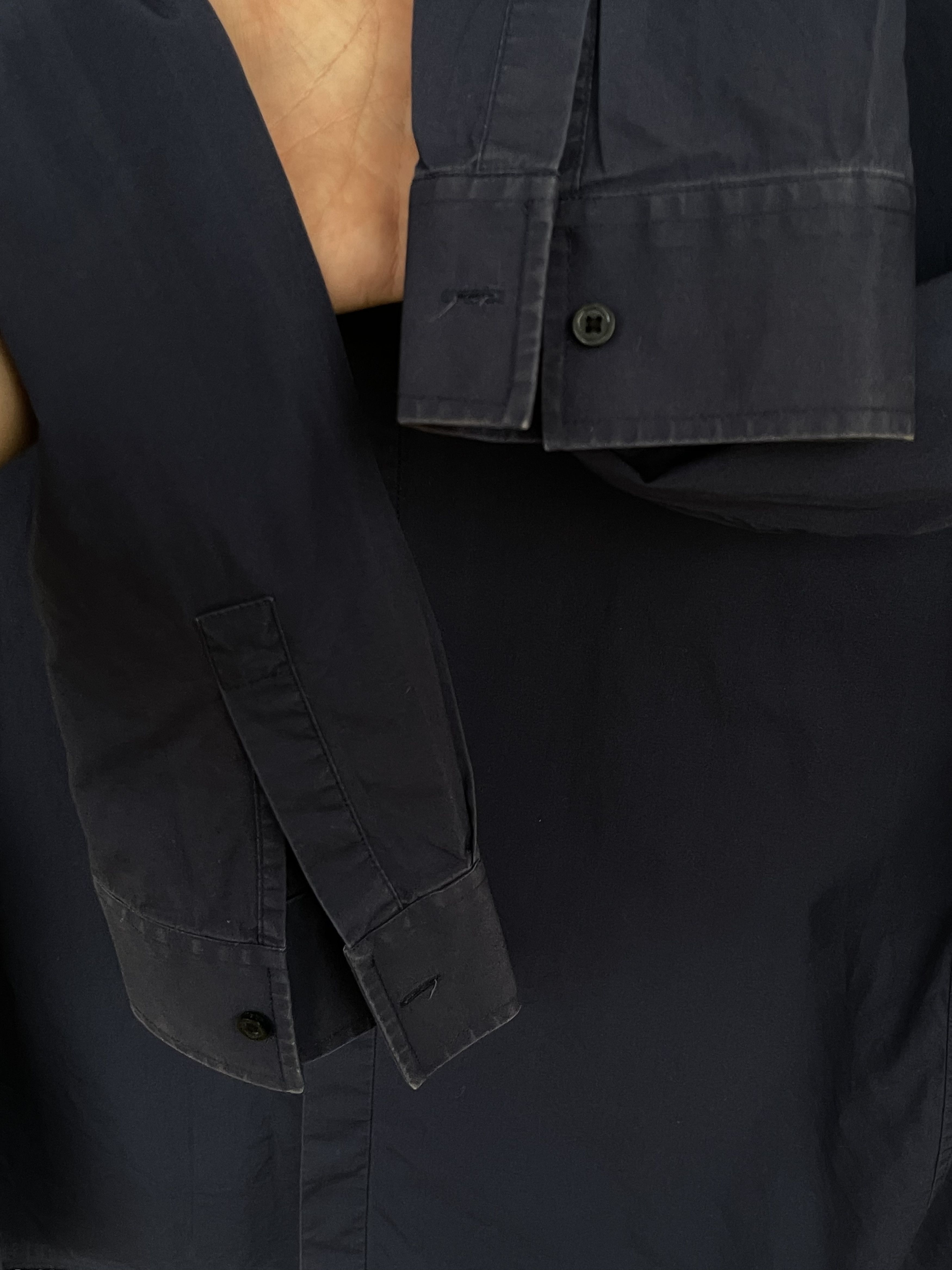 Karl Lagerfeld 🔥 Karl Lagerfeld button up shirt classic size xl navy Size US XL / EU 56 / 4 - 7 Thumbnail