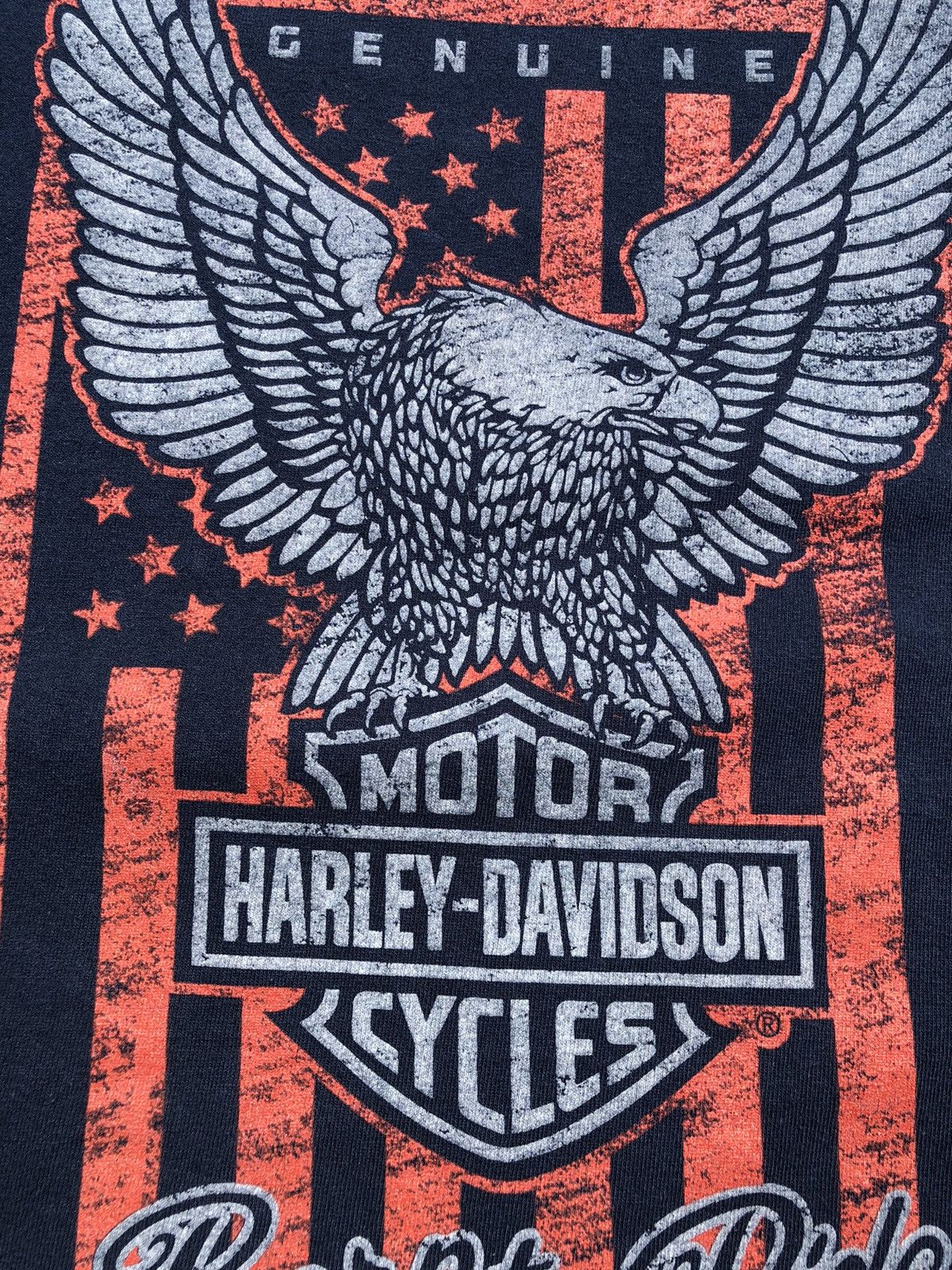 Harley Davidson Vintage 2014 Harley Davidson Born To Ride (3D Emblem) Size US XL / EU 56 / 4 - 4 Thumbnail