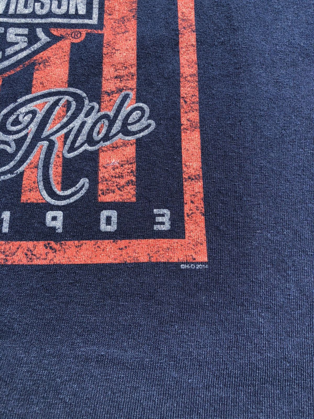 Harley Davidson Vintage 2014 Harley Davidson Born To Ride (3D Emblem) Size US XL / EU 56 / 4 - 5 Thumbnail