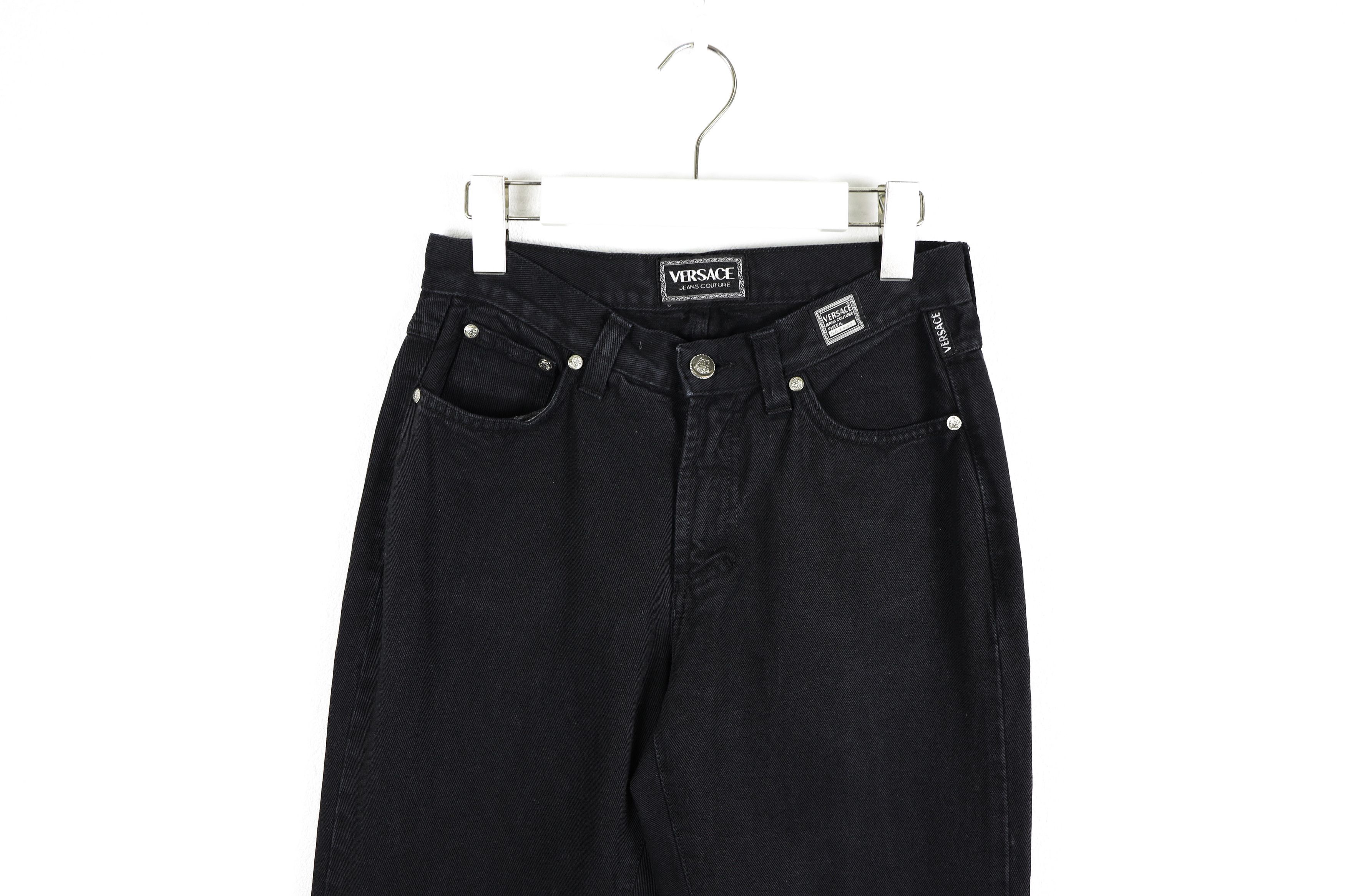 Versace × Versace Jeans Couture Vintage Versace Jeans Couture Black Denim Jeans Pants Size 28" / US 6 / IT 42 - 2 Thumbnail