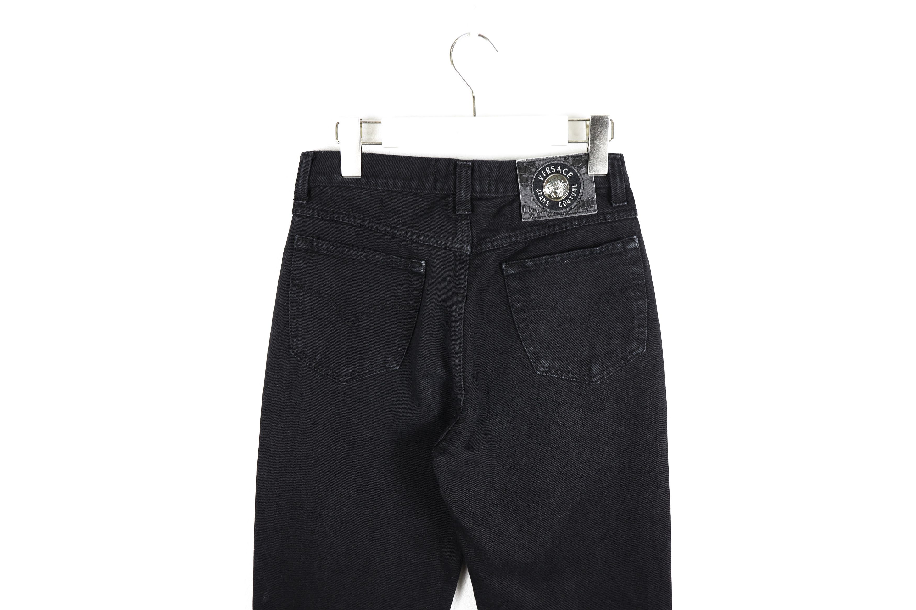 Versace × Versace Jeans Couture Vintage Versace Jeans Couture Black Denim Jeans Pants Size 28" / US 6 / IT 42 - 9 Thumbnail