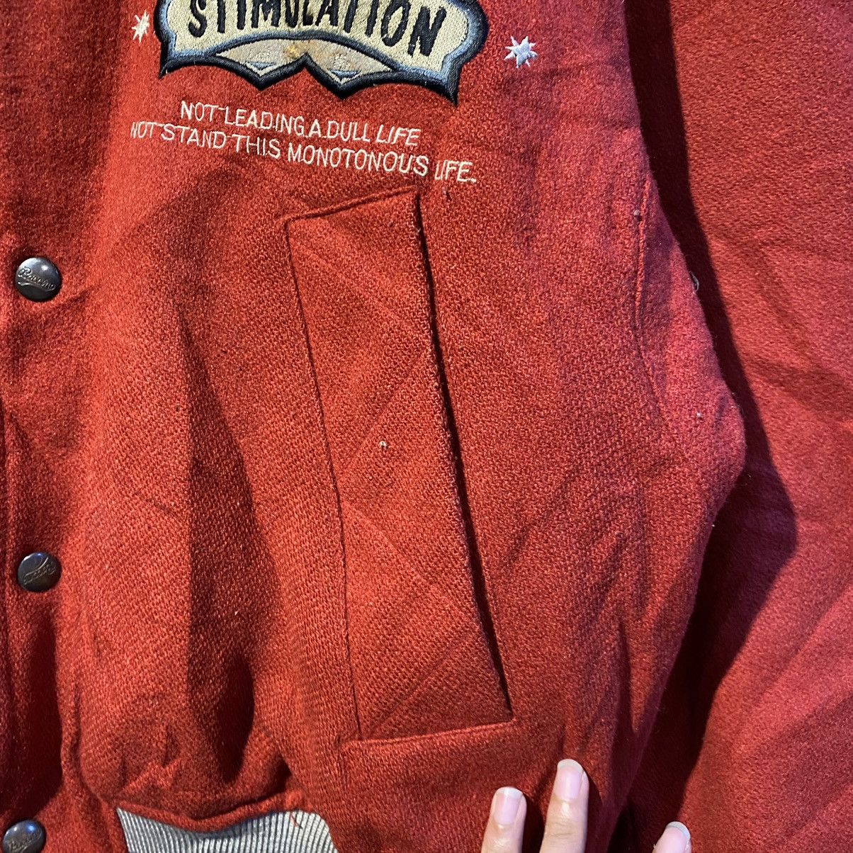 Japanese Brand VINTAGE VERY RARE‼️1982 Coadventure Paccino Stimulation AK47 Size US L / EU 52-54 / 3 - 13 Thumbnail