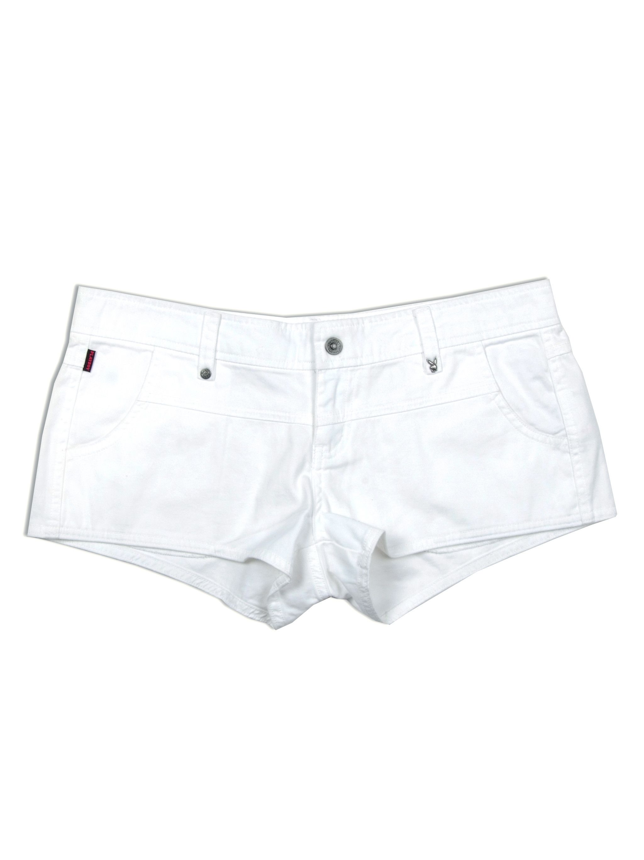 Playboy × Vintage Vintage y2k Play Boy Low Waisted Denim Sexy Shorts Size 30" / US 8 / IT 44 - 1 Thumbnail