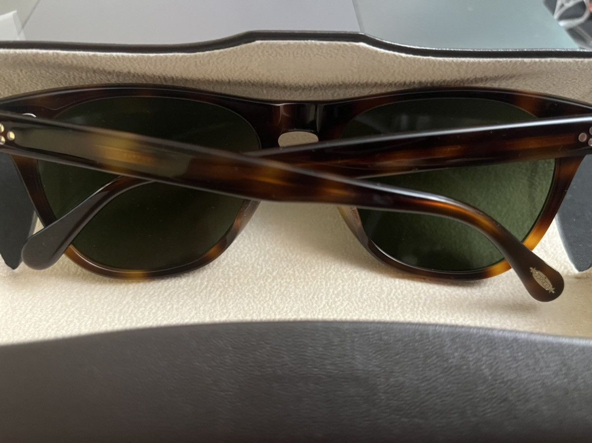 Oliver Peoples 55mm Sun ICONIC Dark Mahogany/ Vibrant Green Size ONE SIZE - 5 Thumbnail