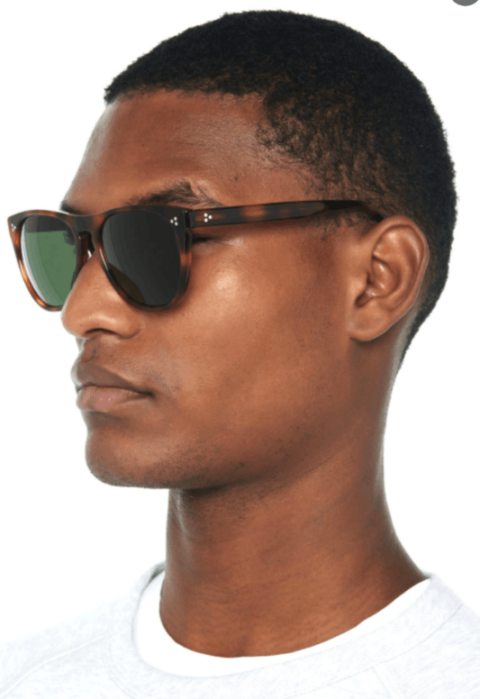 Oliver Peoples 55mm Sun ICONIC Dark Mahogany/ Vibrant Green Size ONE SIZE - 2 Thumbnail
