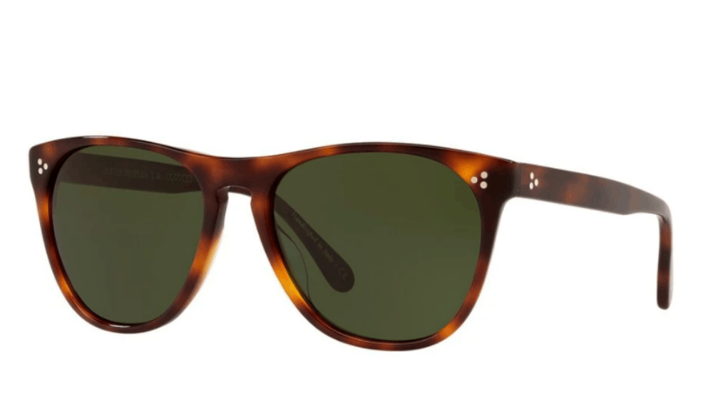Oliver Peoples 55mm Sun ICONIC Dark Mahogany/ Vibrant Green Size ONE SIZE - 7 Thumbnail