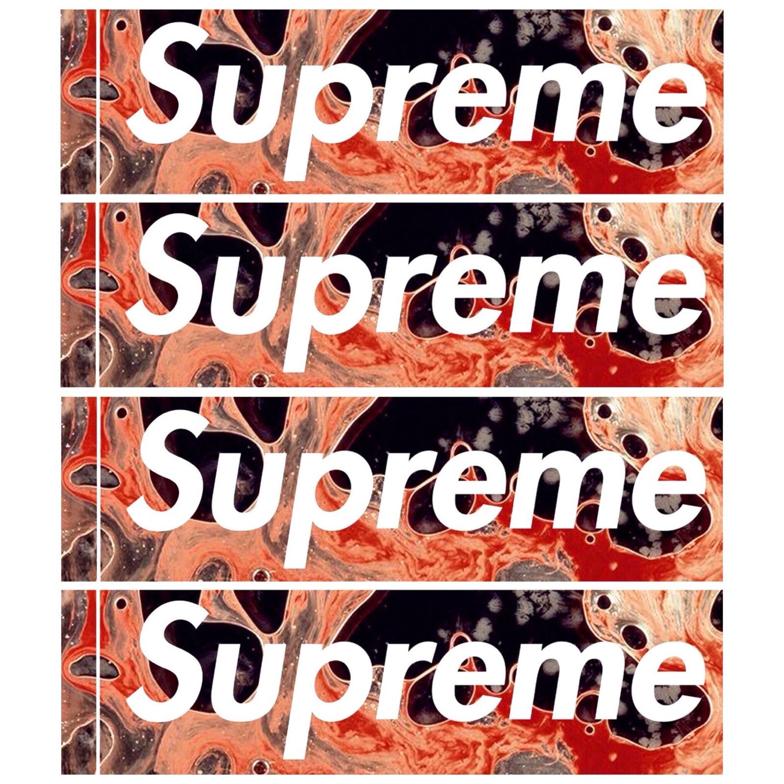 Supreme Supreme Blood And Semen Box Logo Sticker | Grailed