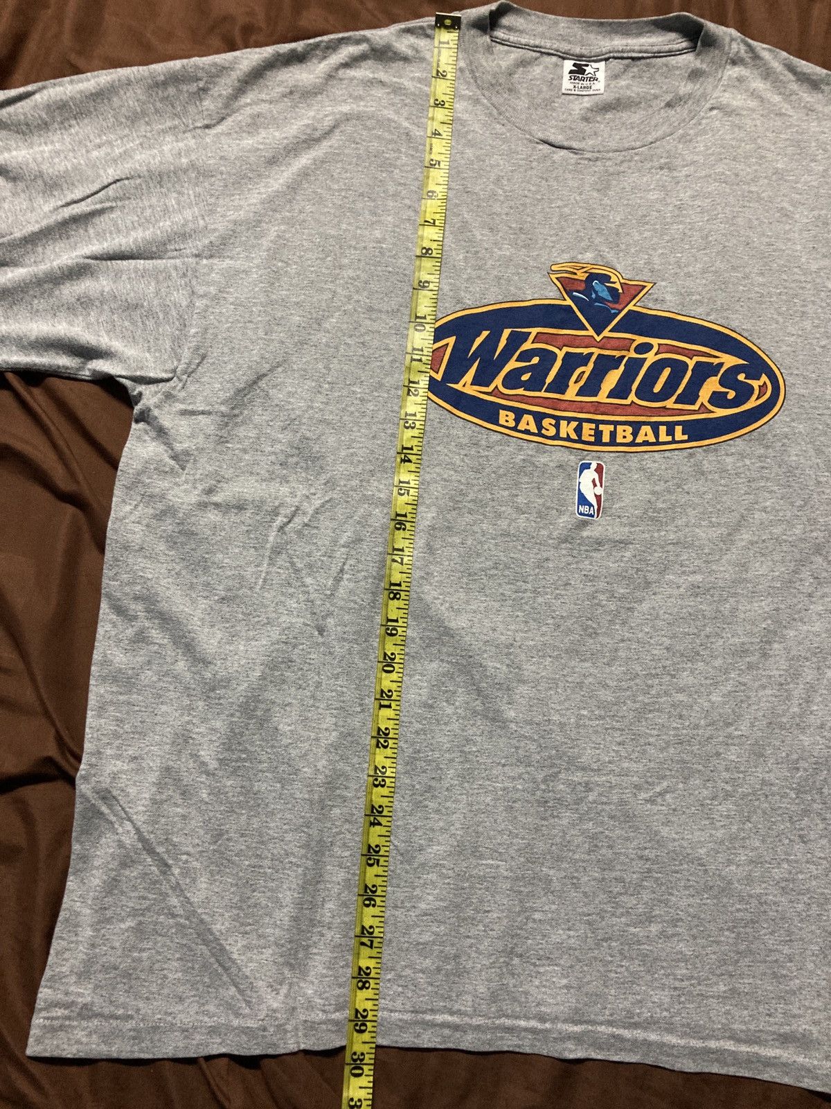 NBA Vintage 90s Starter Warriors Basketball Tee Size US XL / EU 56 / 4 - 6 Thumbnail