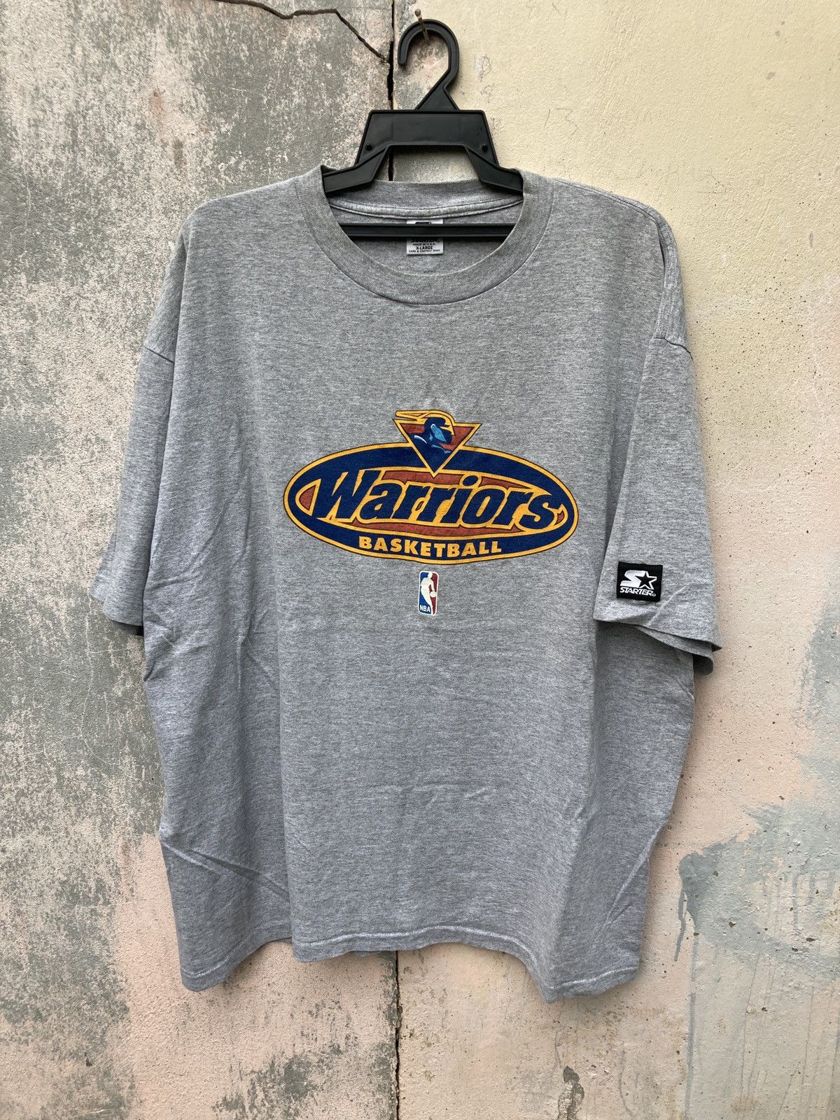 NBA Vintage 90s Starter Warriors Basketball Tee Size US XL / EU 56 / 4 - 1 Thumbnail