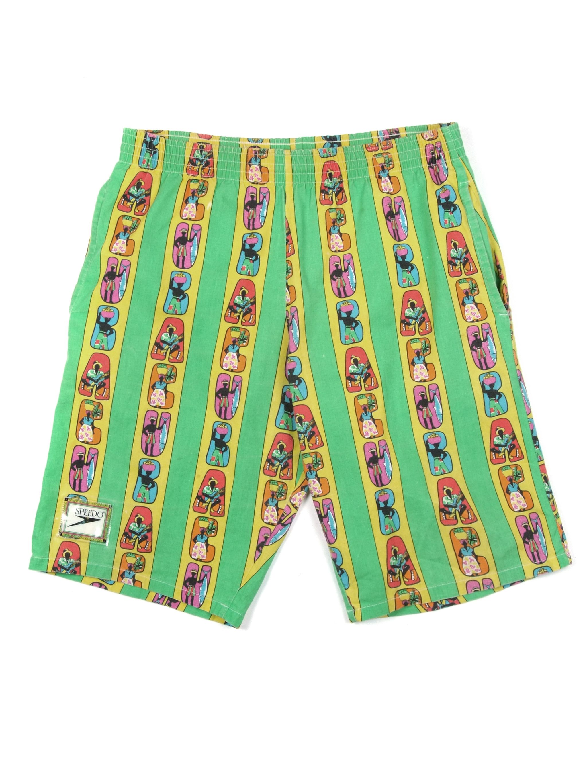 Speedo × Vintage Vintage Rare Speedo "CUBA" Shorts 30/S Size US 30 / EU 46 - 1 Thumbnail