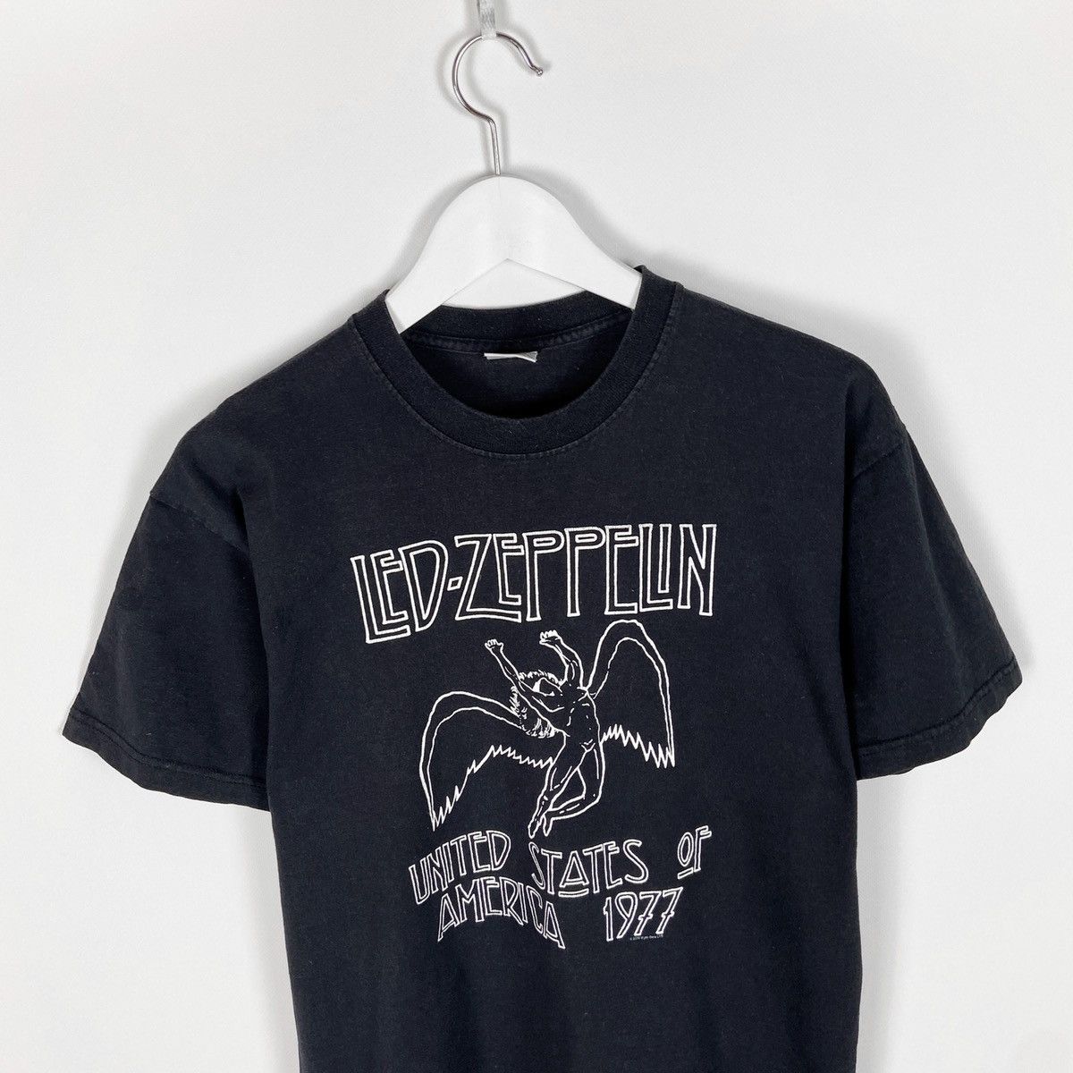 Led Zeppelin Vintage 00s 2000 Led Zeppelin Faded USA 1977 Myth Gem tee Size US M / EU 48-50 / 2 - 2 Thumbnail