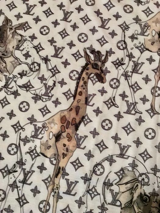 vuitton monogram giraffe shirt