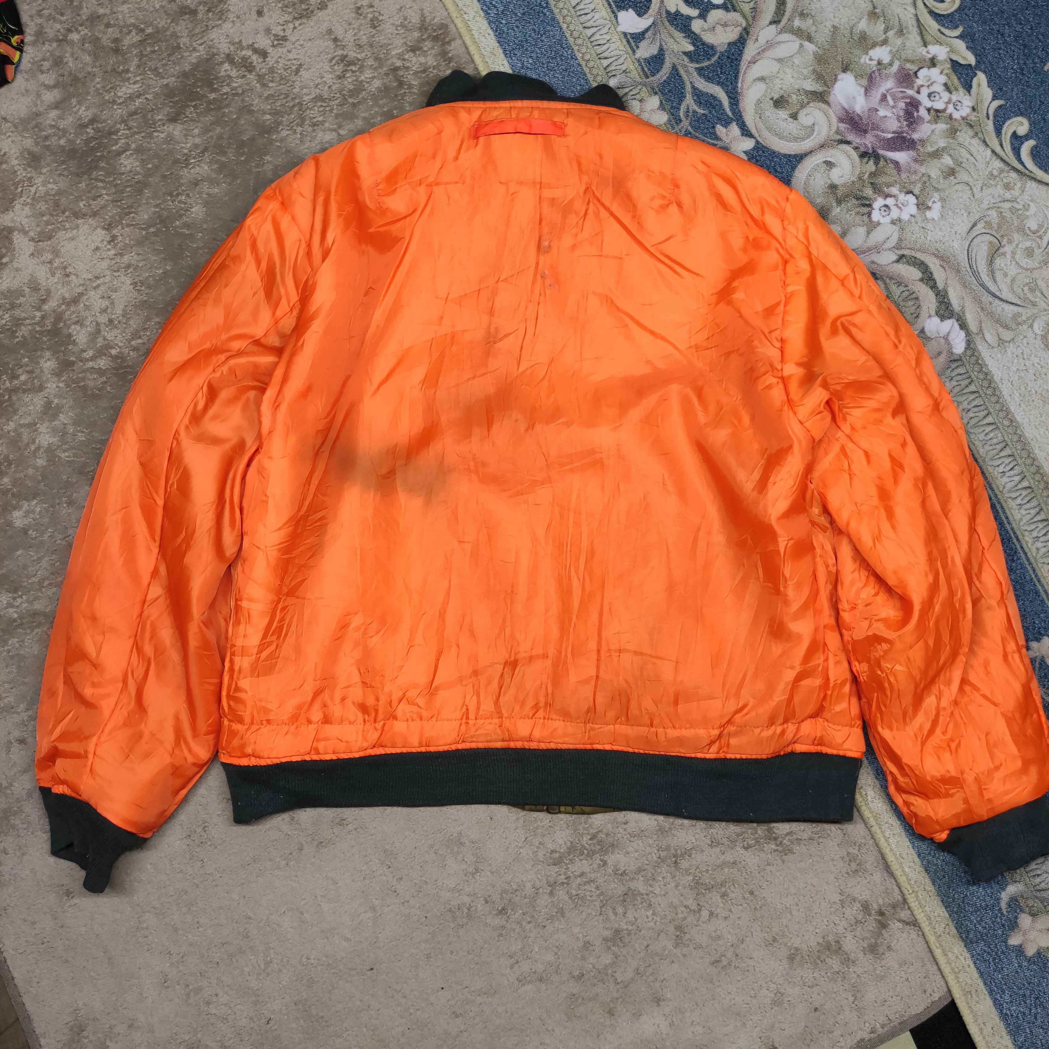 Vintage Vtg MA 1 PHANTOM MILITARY Reversible bomber jacket sunfaded Size US L / EU 52-54 / 3 - 3 Thumbnail