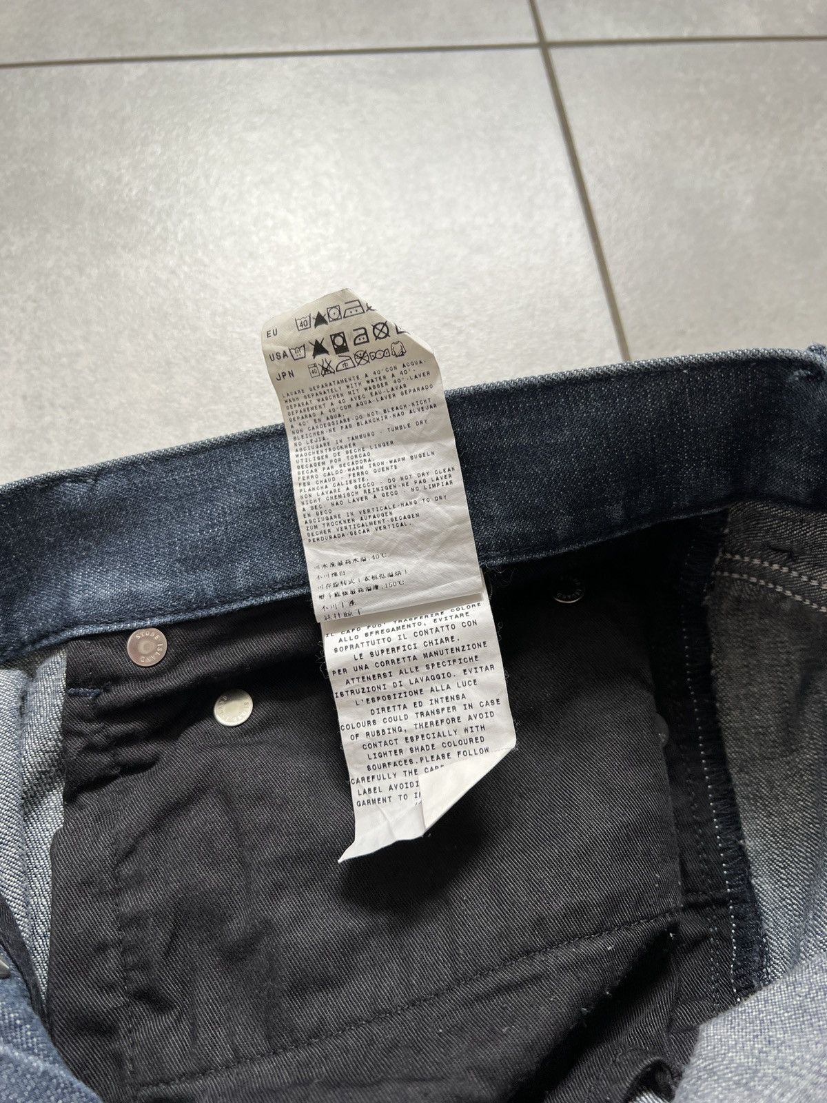 Stone Island Stone island sl blue raw denim jeans pants Size US 33 - 10 Thumbnail