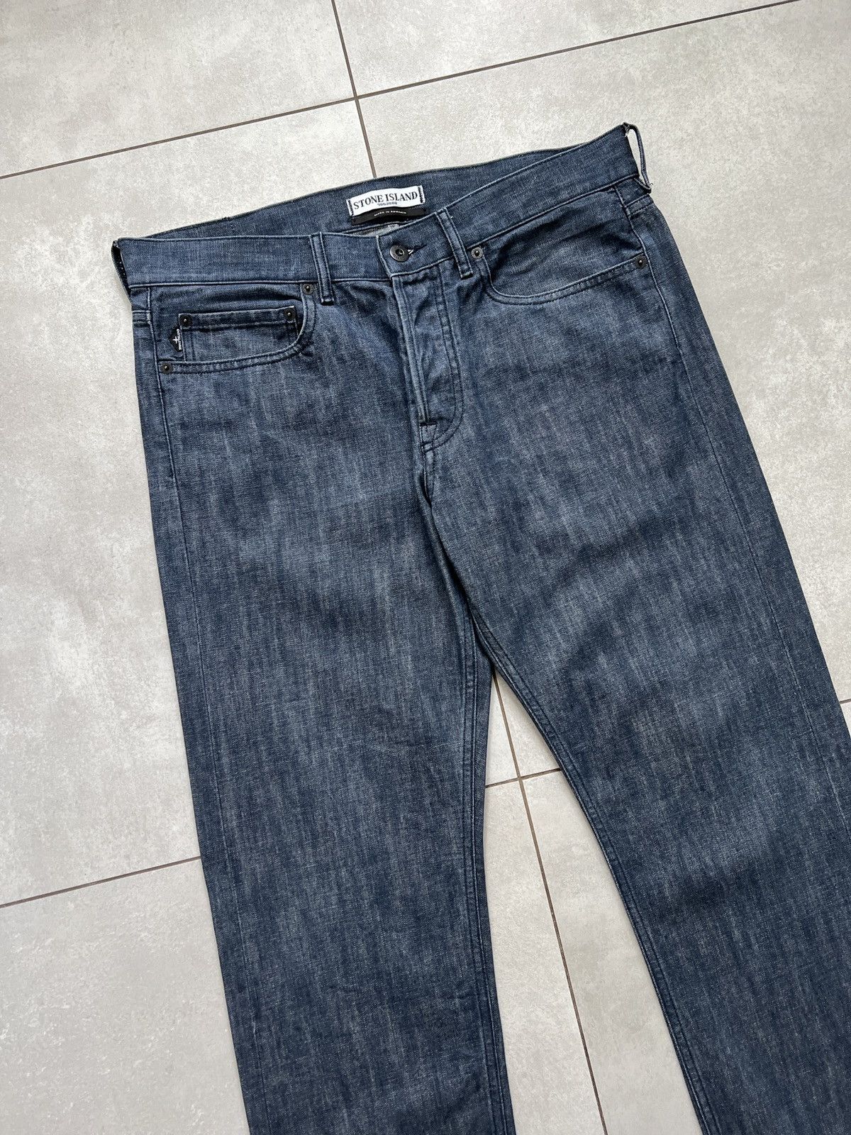Stone Island Stone island sl blue raw denim jeans pants Size US 33 - 3 Thumbnail