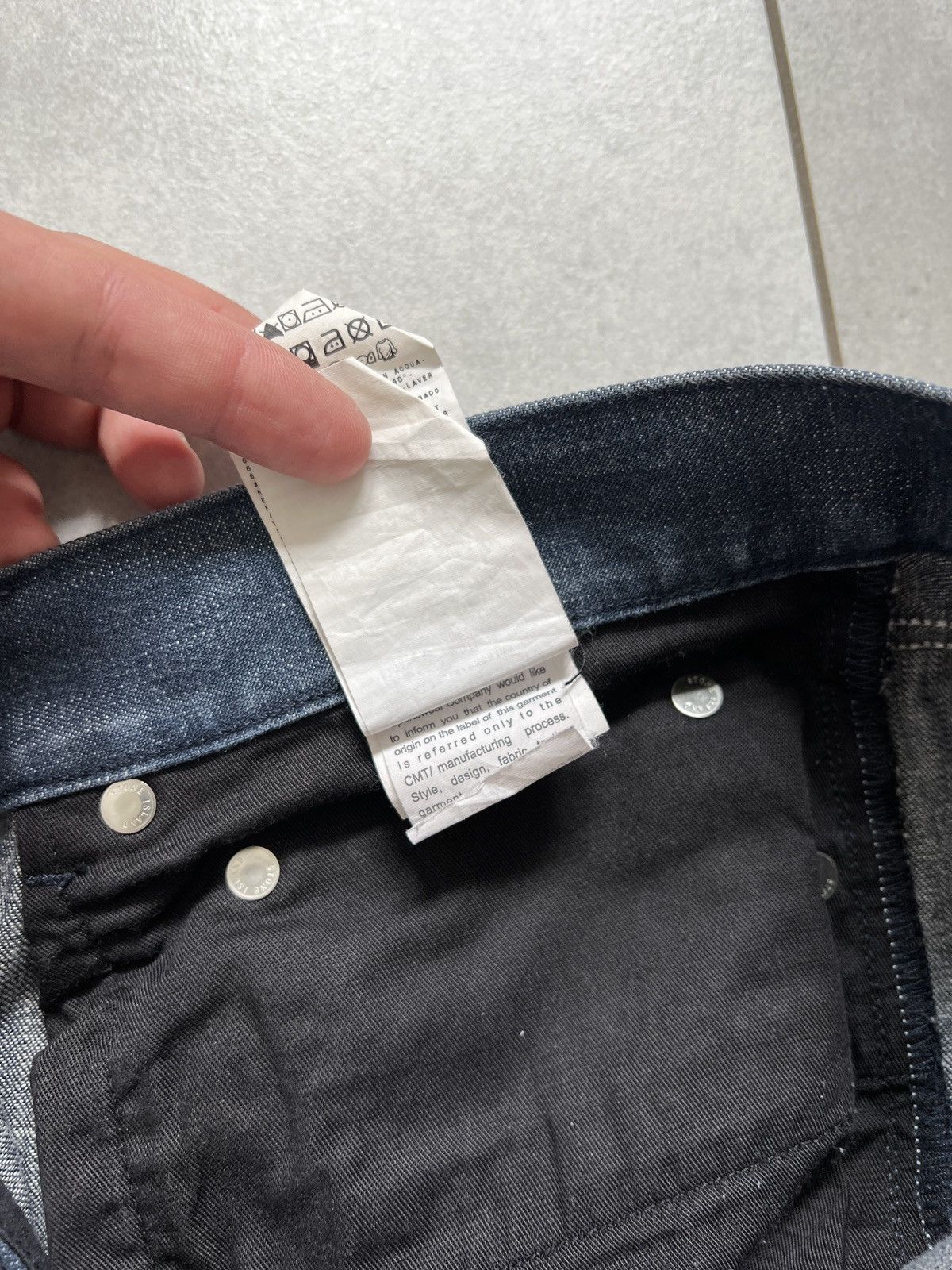 Stone Island Stone island sl blue raw denim jeans pants Size US 33 - 11 Thumbnail