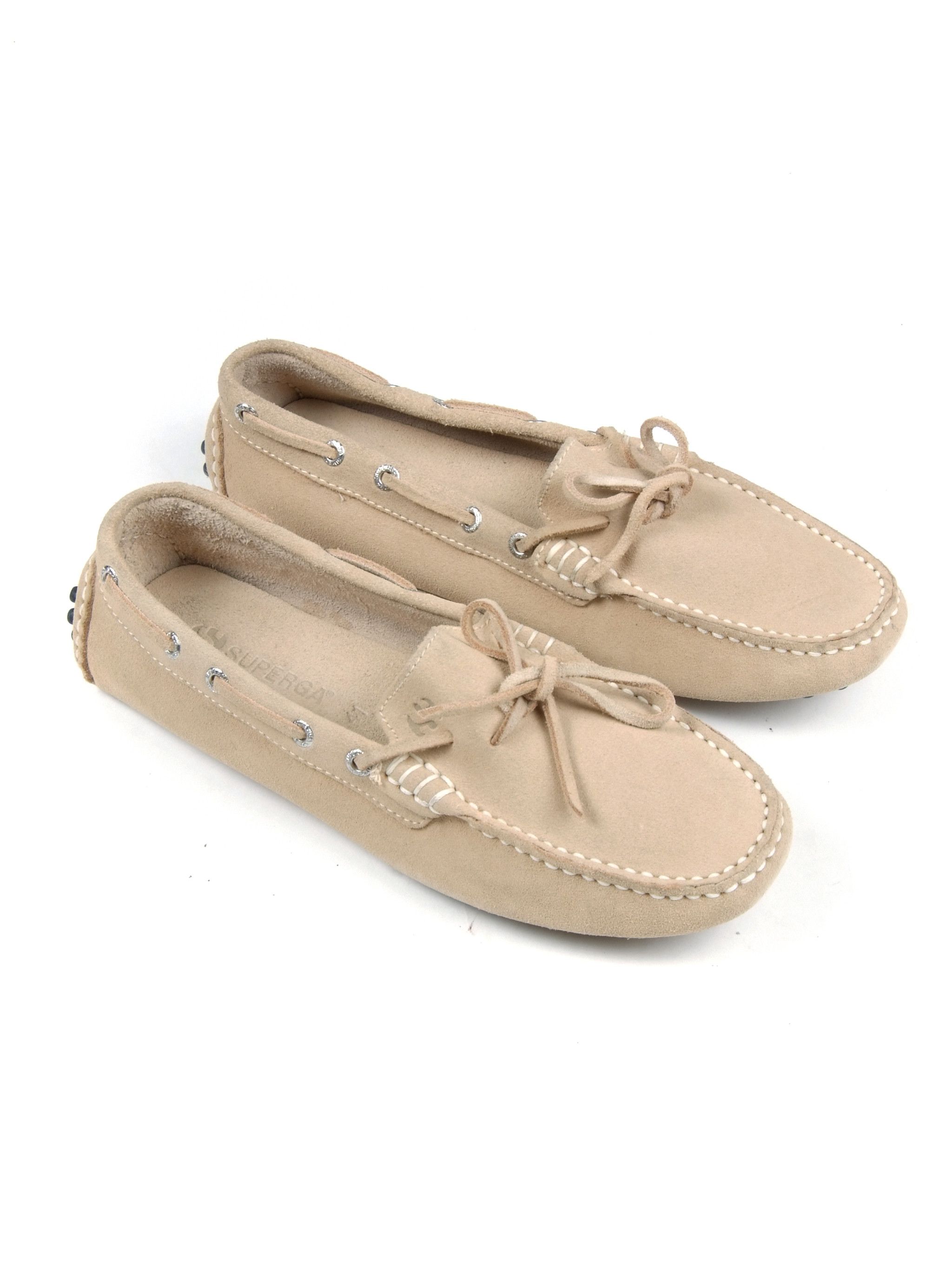 Superga SUPERGA Suede Beige Driver Shoes Moccasins Size US 8 / EU 41 - 1 Thumbnail