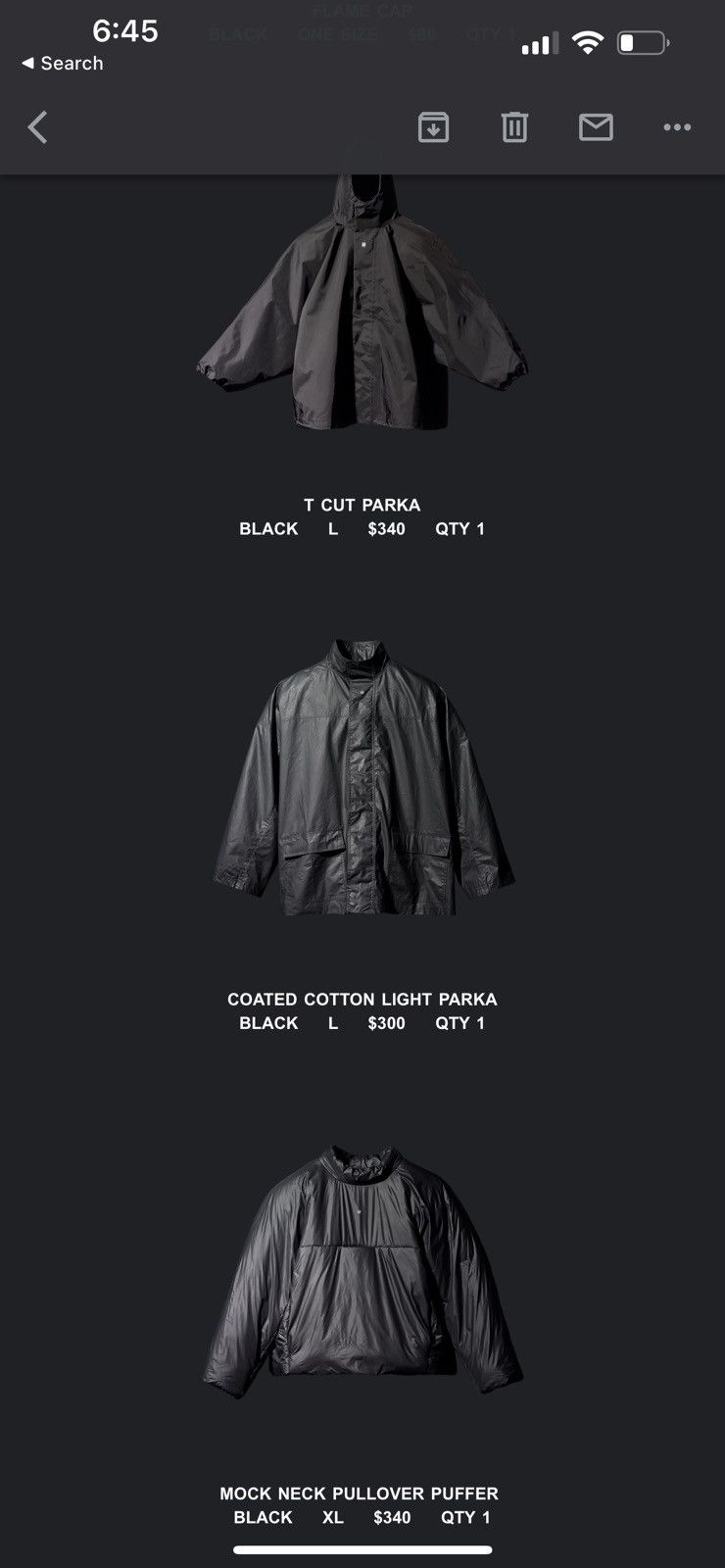 Gap YZY BALENCIAGA COATED COTTON LIGHT PARKA | Grailed