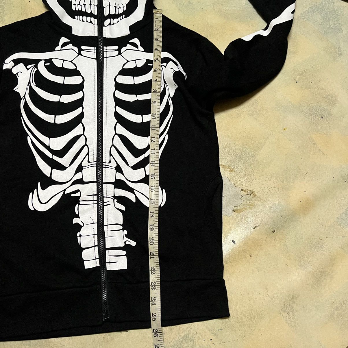 Japanese Brand Japanese Brand Skeleton Full Zipper Hoodie Size L / US 10 / IT 46 - 8 Thumbnail
