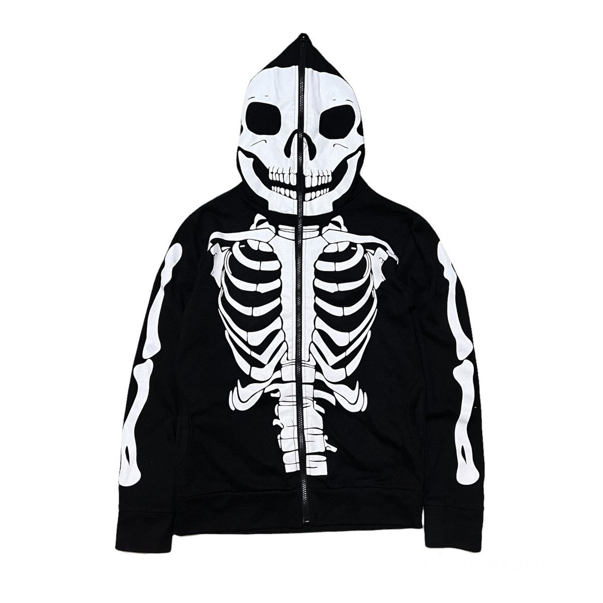 Japanese Brand Japanese Brand Skeleton Full Zipper Hoodie Size L / US 10 / IT 46 - 1 Thumbnail