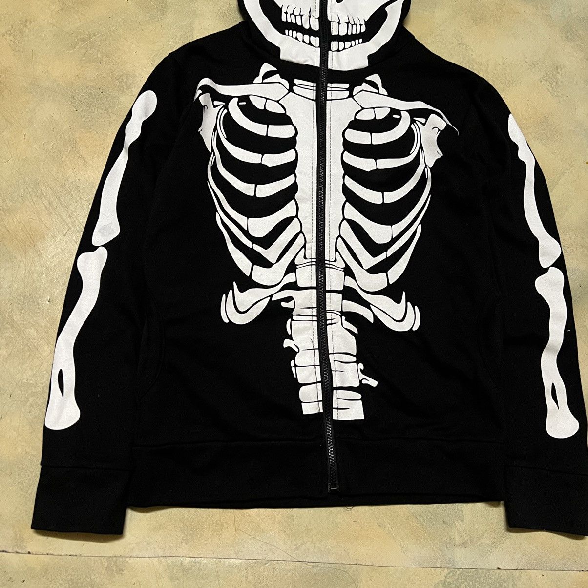 Japanese Brand Japanese Brand Skeleton Full Zipper Hoodie Size L / US 10 / IT 46 - 3 Thumbnail