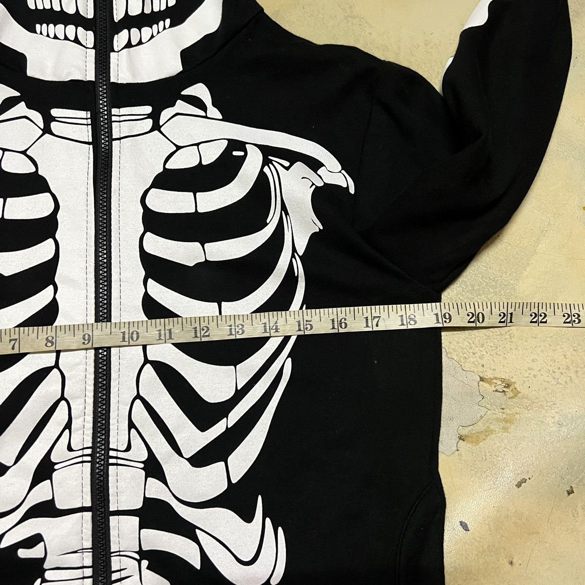 Japanese Brand Japanese Brand Skeleton Full Zipper Hoodie Size L / US 10 / IT 46 - 6 Thumbnail