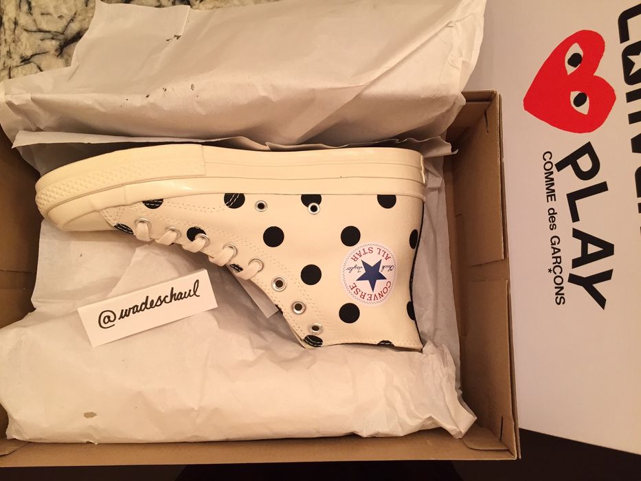 Converse Comme Des Garcons Converse Play CDG Milk Polka Dot Dover