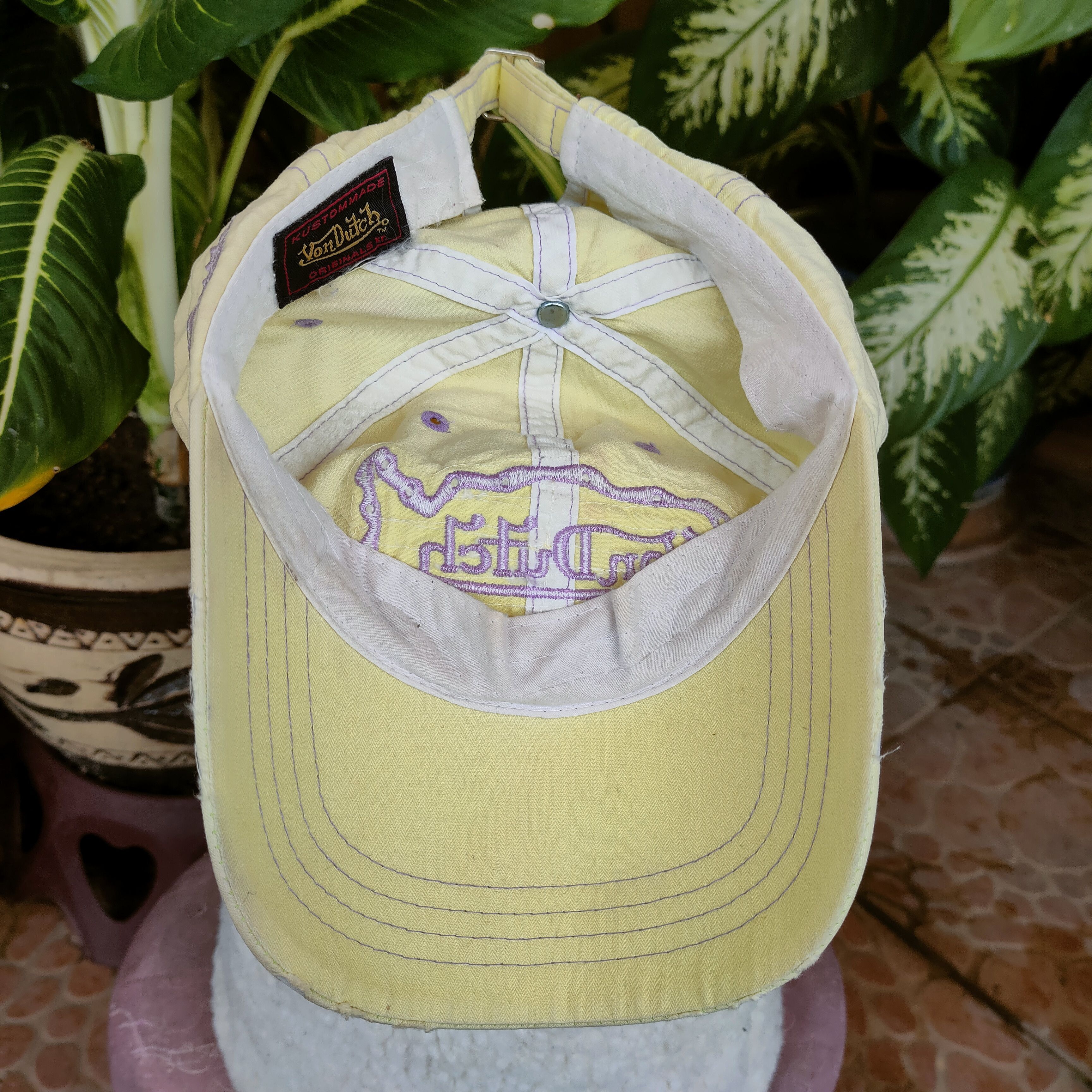 Von Dutch Vintage VON DUTCH Patches Embroidery Cap Denim Distressed Size ONE SIZE - 6 Thumbnail