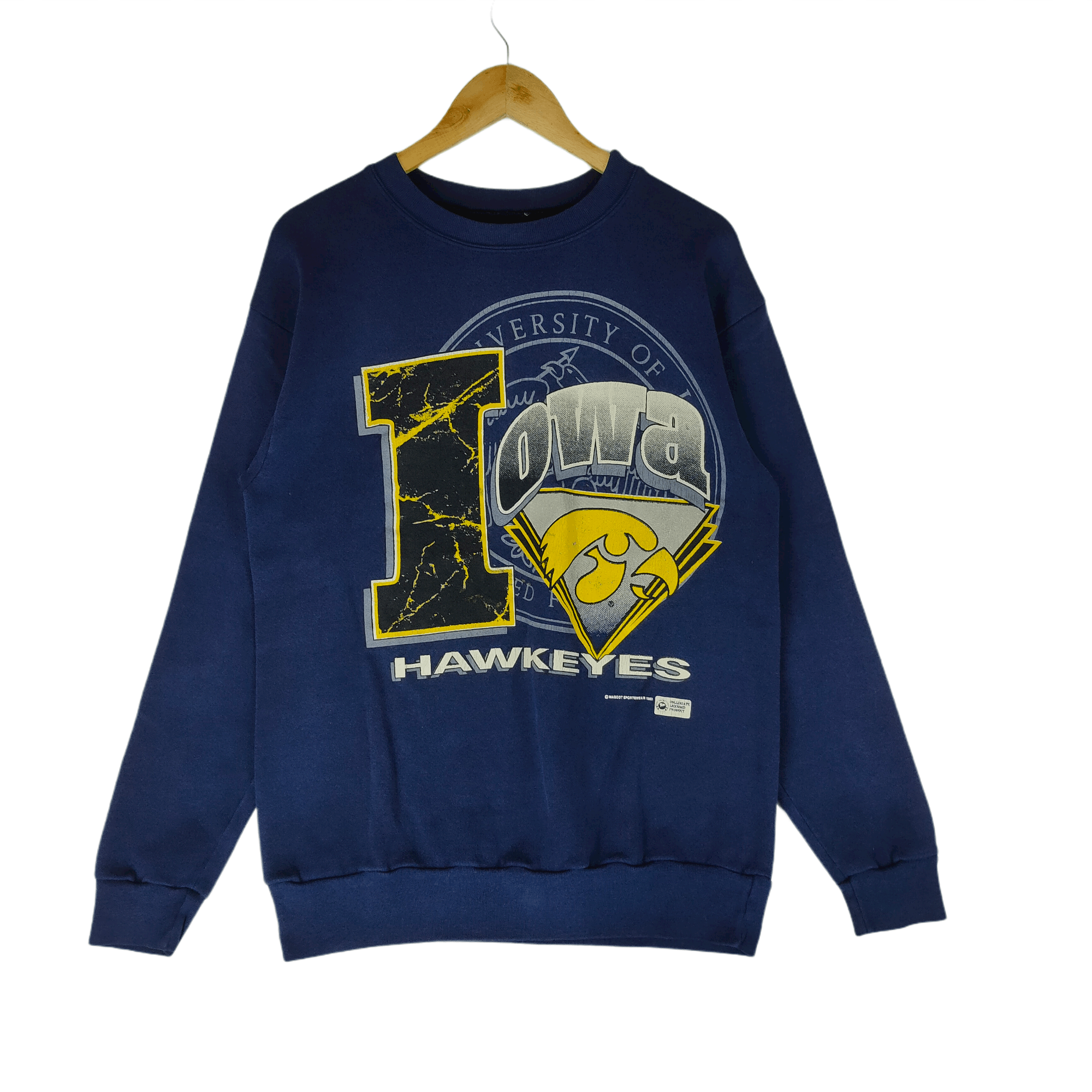 Vintage Vintage 1993 UNIVERSITY Of IOWA HAWKEYES Sweatshirt Logo Size US M / EU 48-50 / 2 - 1 Thumbnail