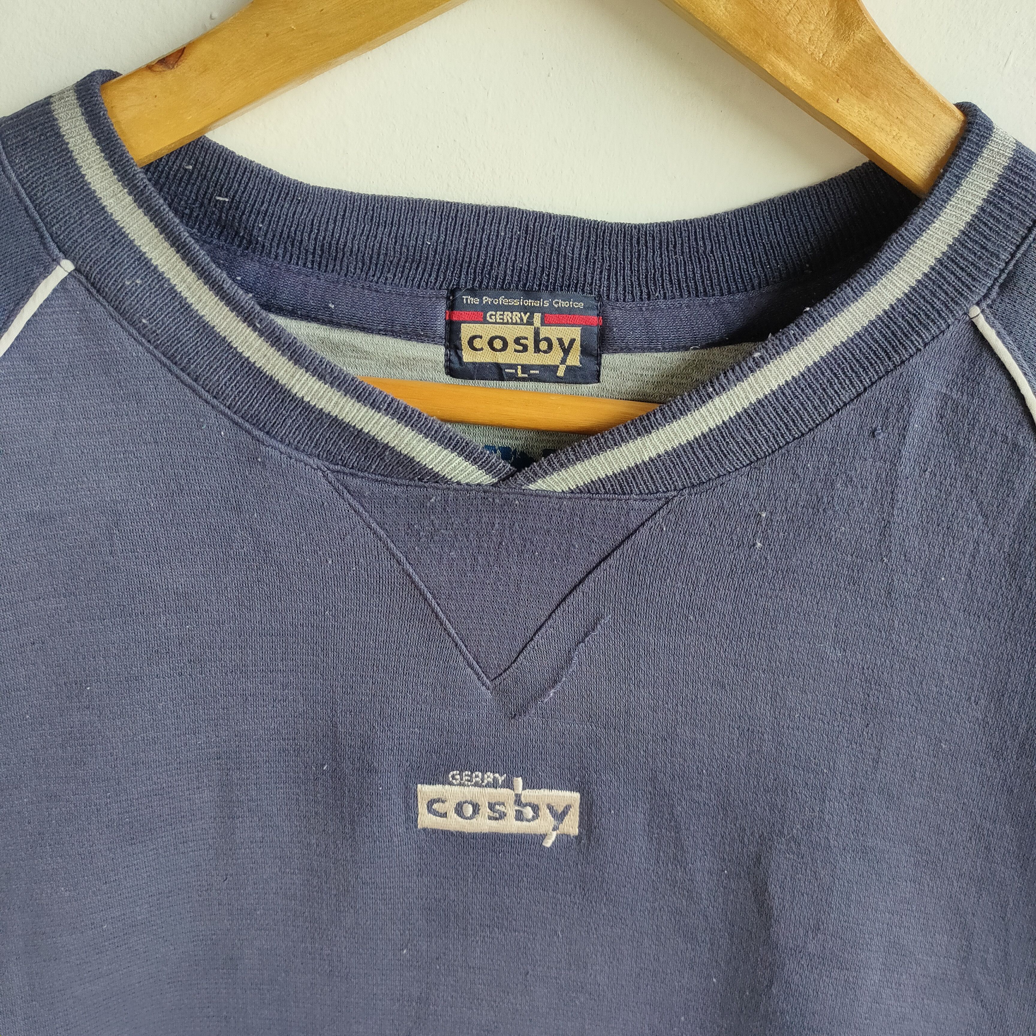 Japanese Brand GERRY COSBY Small Embroidery logo V Neck Sharp Sweatshirt Size US L / EU 52-54 / 3 - 2 Thumbnail