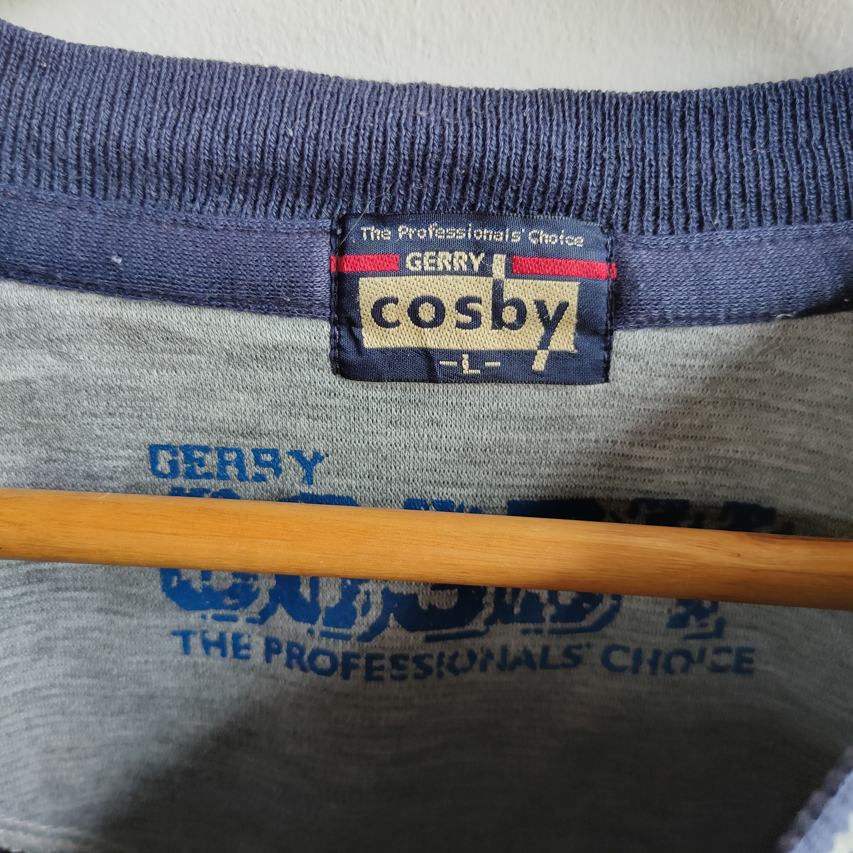 Japanese Brand GERRY COSBY Small Embroidery logo V Neck Sharp Sweatshirt Size US L / EU 52-54 / 3 - 5 Thumbnail