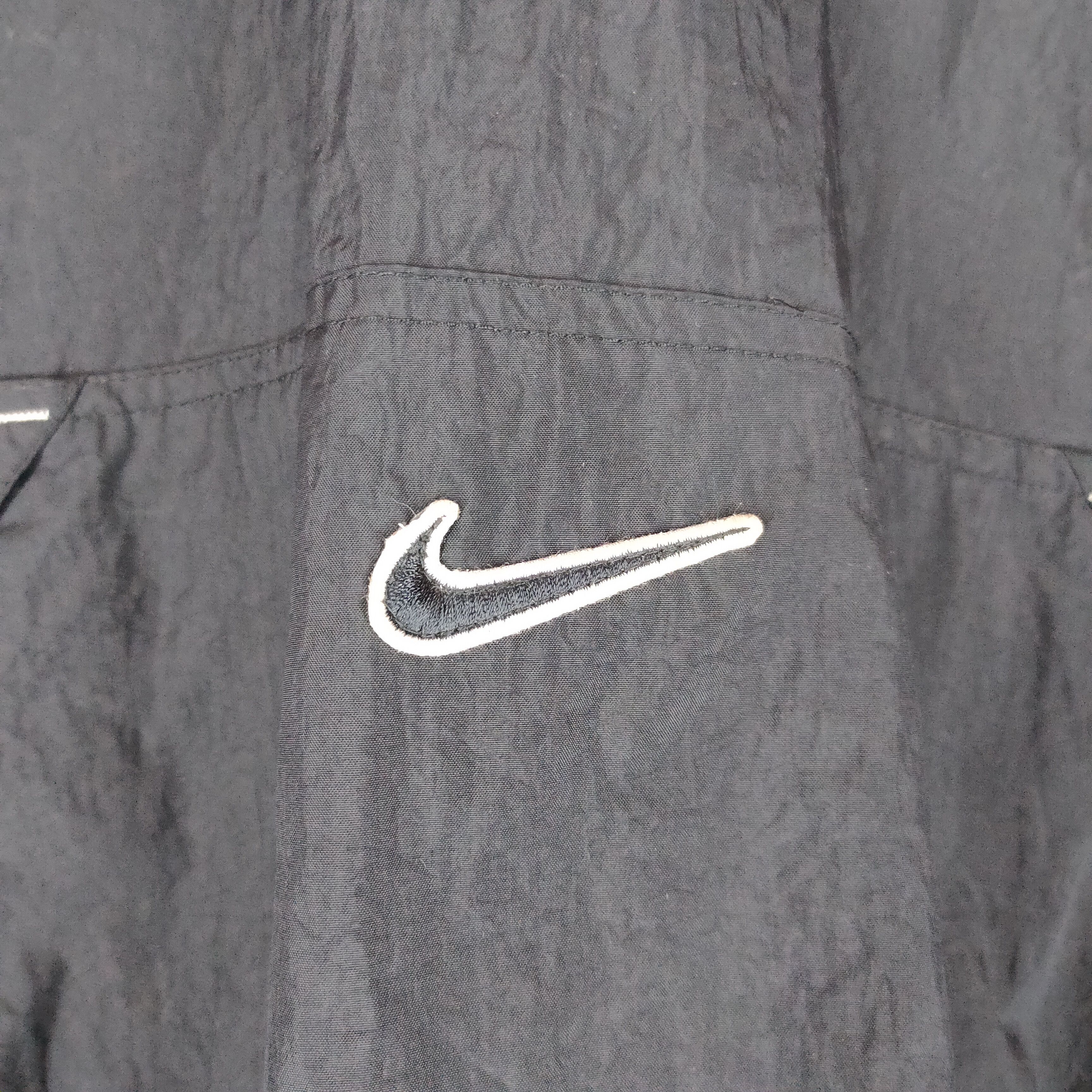 Nike Vintage 90s NIKE CENTER SWOOSH Vneck Polyester Sweatshirt Size US XL / EU 56 / 4 - 2 Thumbnail