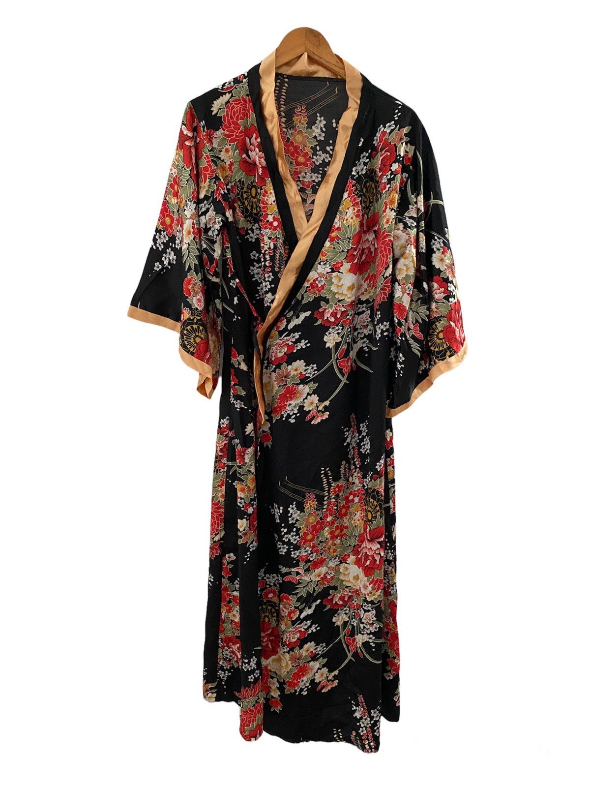 Japanese Brand × Vintage Vintage japan Design Silk Cardigan fullprint flora Size US L / EU 52-54 / 3 - 1 Thumbnail